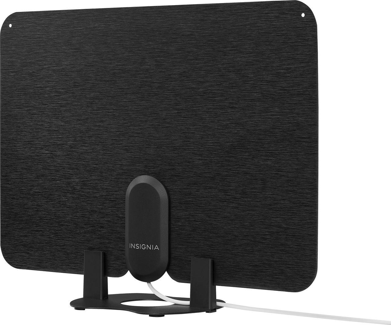 Alt view image 2 of 3 - Insignia - Amplified Ultra-Thin Indoor HDTV Antenna - 60 Mile Range - Black (NS-ANT700HA)