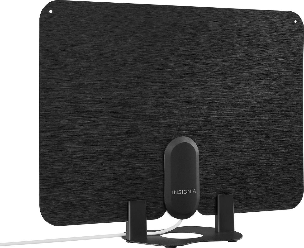 Alt view image 3 of 3 - Insignia - Amplified Ultra-Thin Indoor HDTV Antenna - 60 Mile Range - Black (NS-ANT700HA)