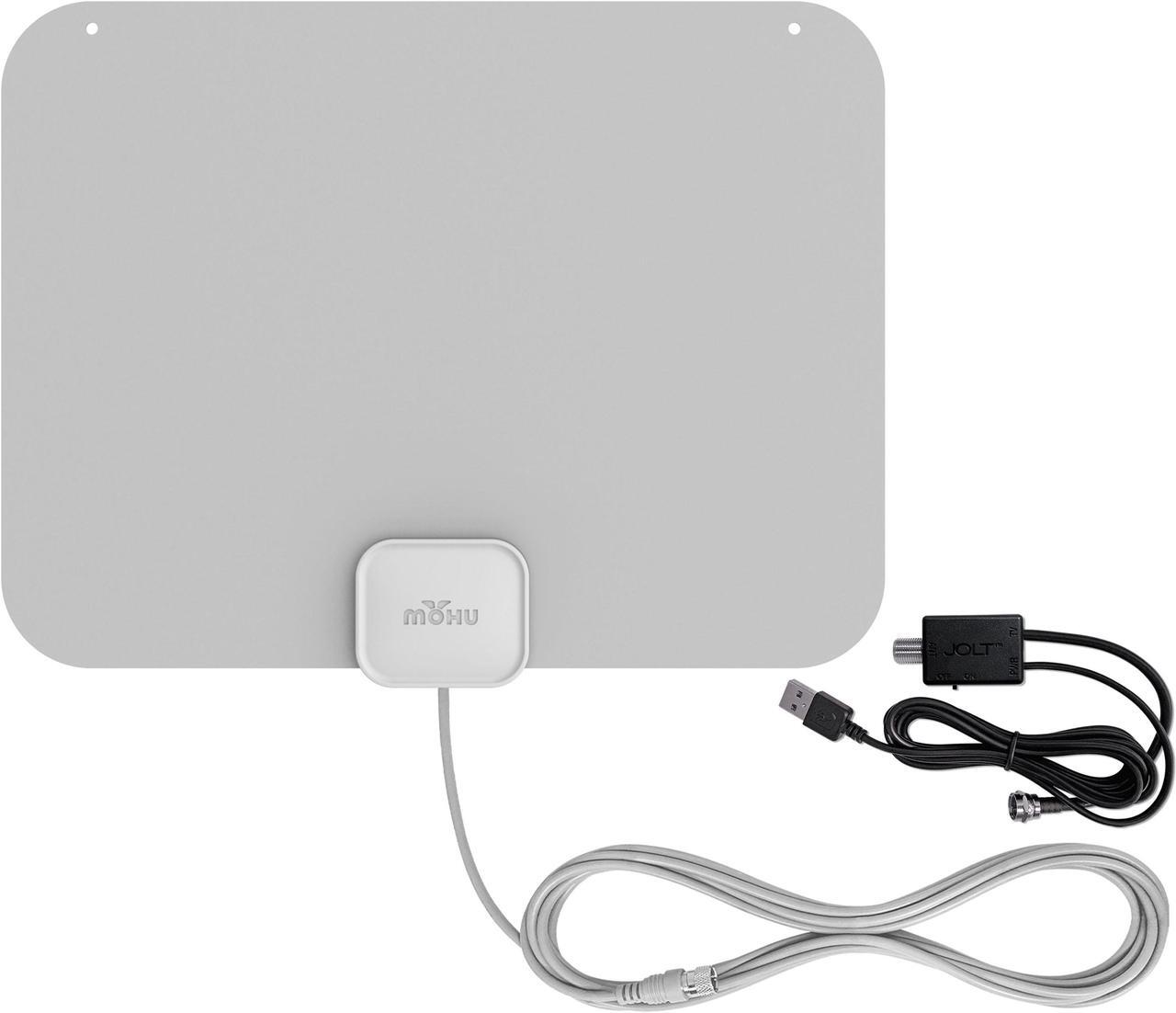 Main image of Mohu - Leaf Amplified Indoor HDTV Antenna, 60-mile Range - Gray (LEAFXG)