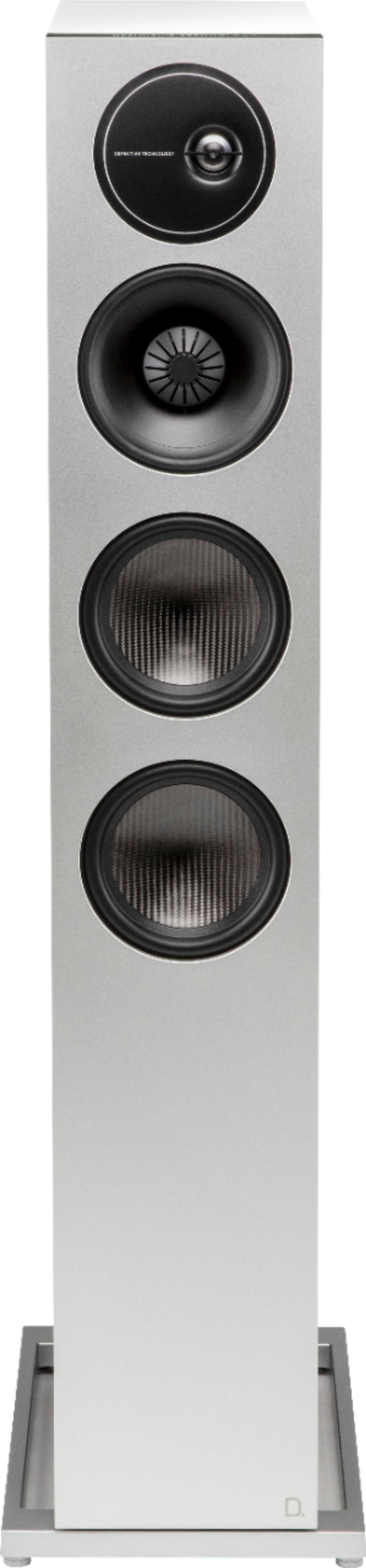 Main image of Definitive Technology - Demand D17 3-Way Tower Speaker (Right-Channel) - Single, White, Dual 10 Passive Bass Radiators - Gloss White (DEMAND-D17R)