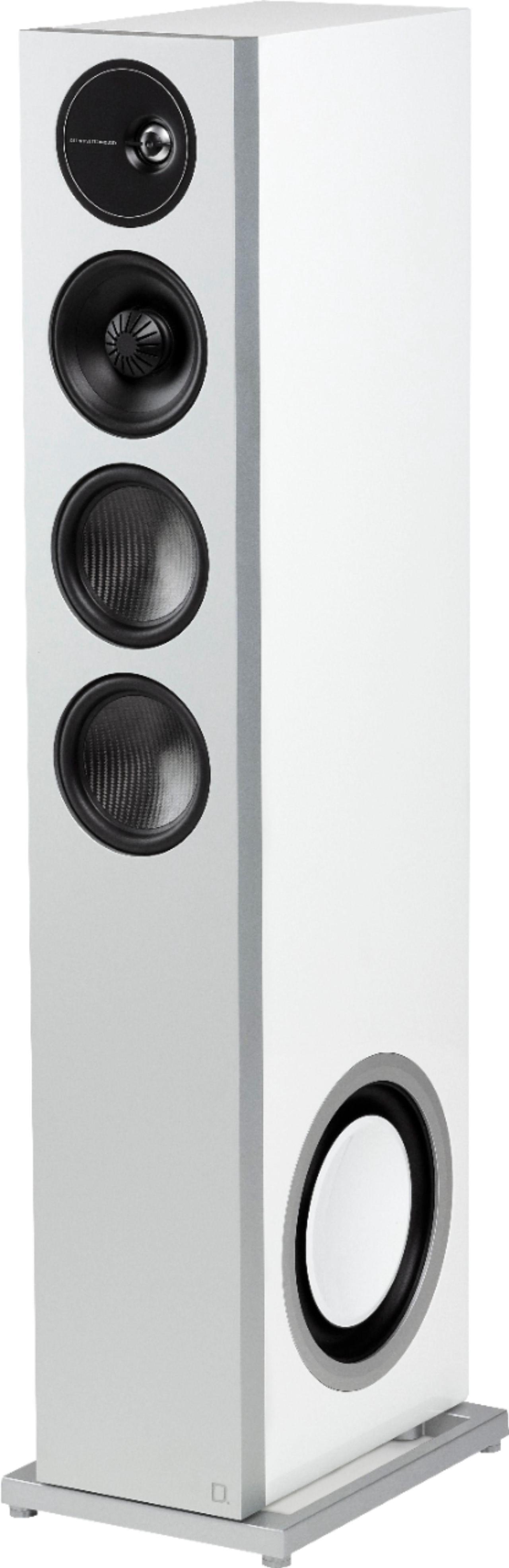 Alt view image 2 of 3 - Definitive Technology - Demand D17 3-Way Tower Speaker (Right-Channel) - Single, White, Dual 10 Passive Bass Radiators - Gloss White (DEMAND-D17R)