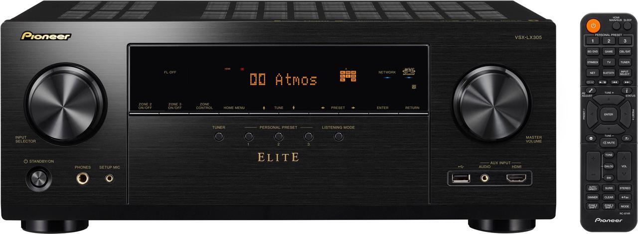 Main image of Pioneer Elite - VSX-LX305 9.2 Channel Network AV Receiver - Black (VSXLX305)