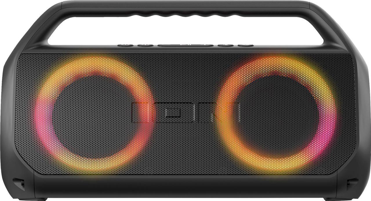 Main image of ION Audio - Uber Boom Ultra Water Resistant Bluetooth Stereo Boombox with Lights - Black (UBERBOOMULTRAXUS)