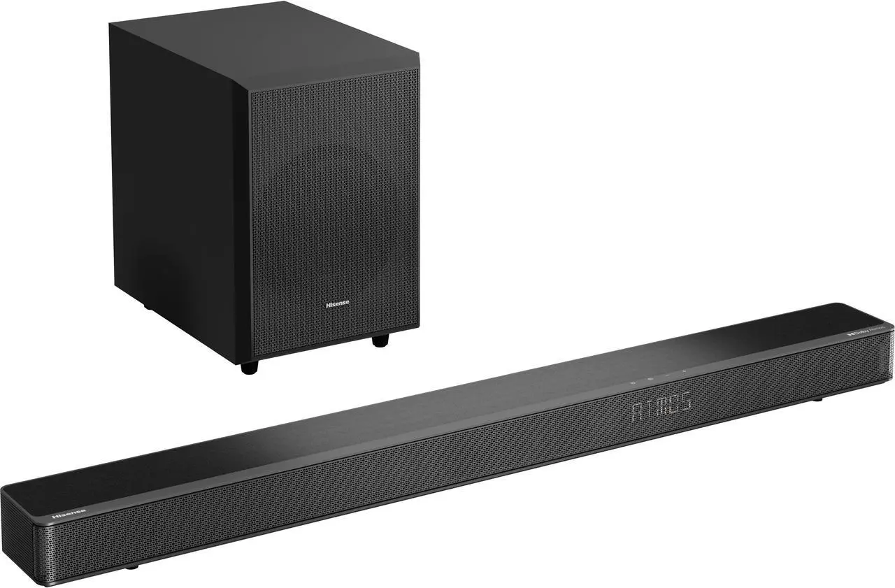 Alt view image 2 of 3 - Hisense - 3.1.2  Dolby  ATMOS Soundbar with Wireless Subwoofer - Black (AX3125H)