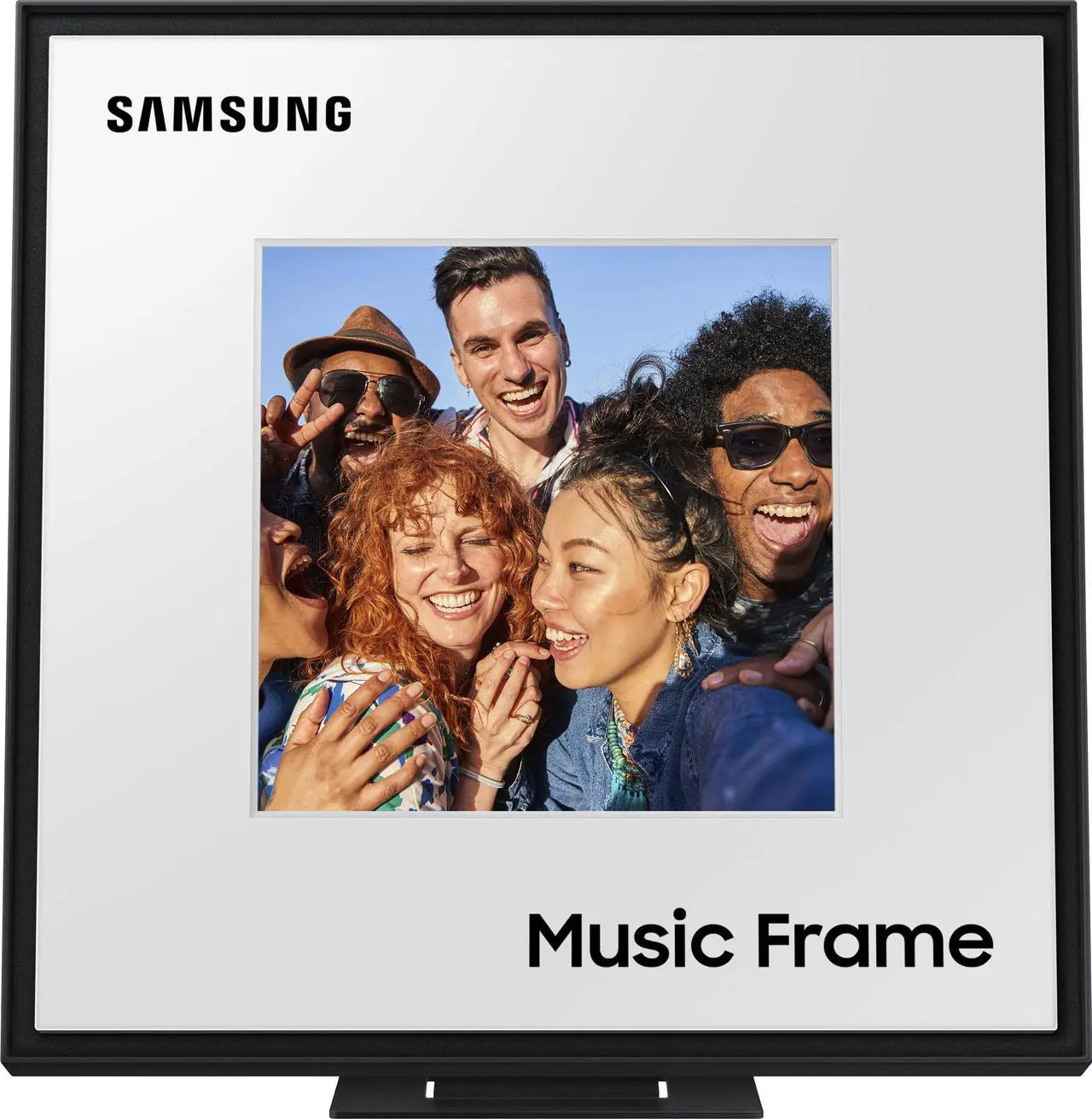Main image of Samsung - Music Frame Dolby ATMOS Smart Speaker - Black (HW-LS60D/ZA)