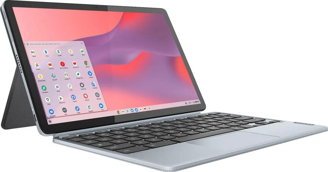 Alt view image 3 of 3 - Lenovo - IdeaPad Duet 3 Chromebook - 11.0" (2000x1200) Touch 2-in-1 Tablet - Snapdragon 7cG2 - 4G RAM - 128G eMMC - with Keyboard - Misty Blue (82T6000EUS)