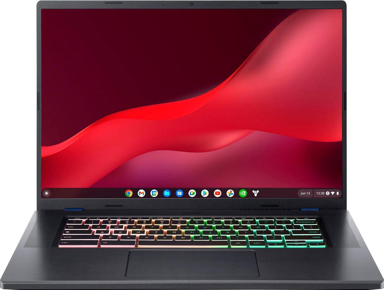 Main image of Acer - Chromebook 516 GE Cloud Gaming Laptop - 16" 2560x1600 120Hz - Intel Core i5-1240P - 8GB RAM - 256GB SSD - RGB KB - Titanium Gray (CBG516-1H-53TY)