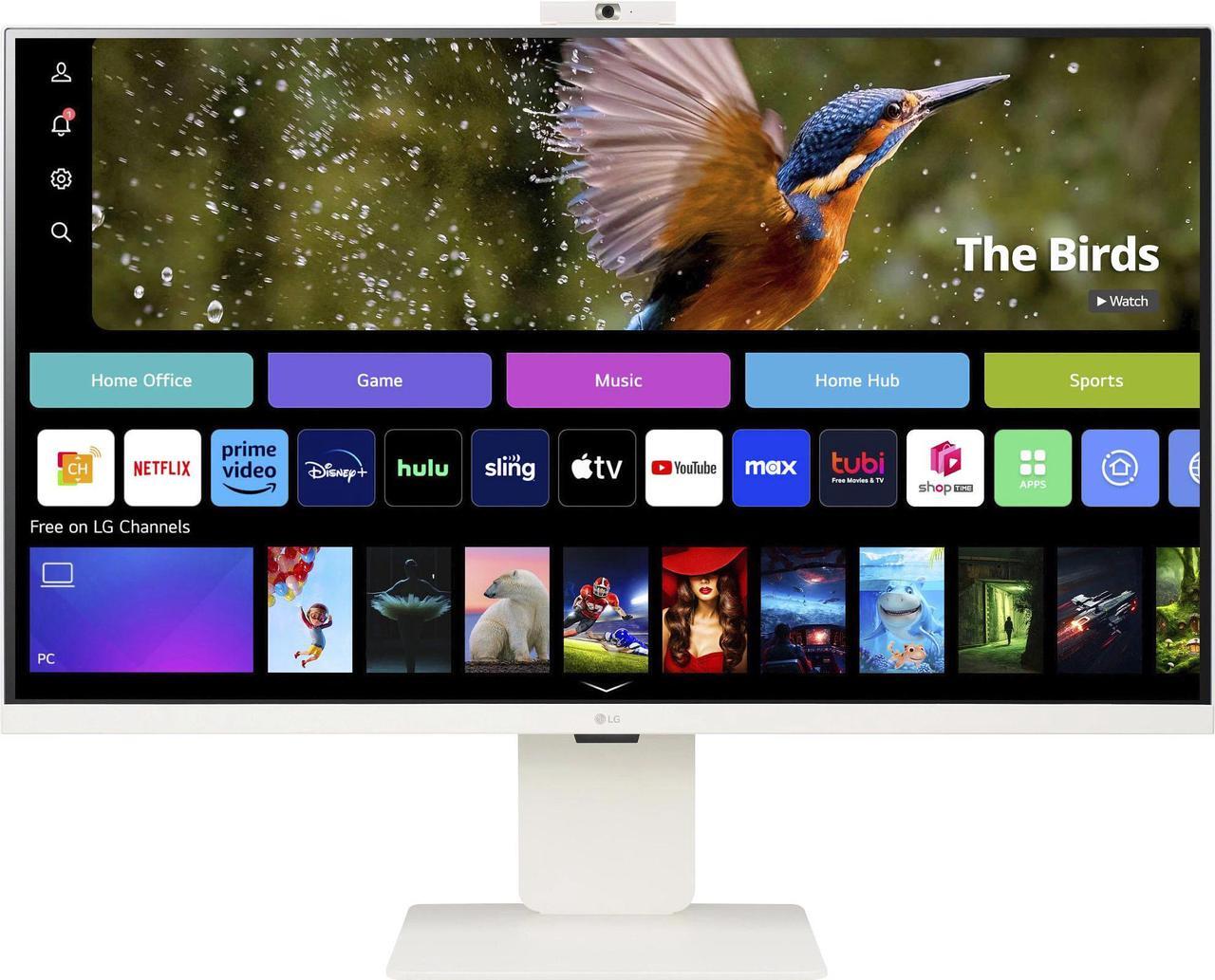 Alt view image 7 of 17 - LG 32SR85U-W 32-inch MyView 4K UHD, IPS Display, webOS Smart Monitor, ThinQ Home, USB Type-C 90W PD, Built-in FHD Webcam & Speaker, HDR 10, AirPlay 2, Screen Share, Bluetooth, White