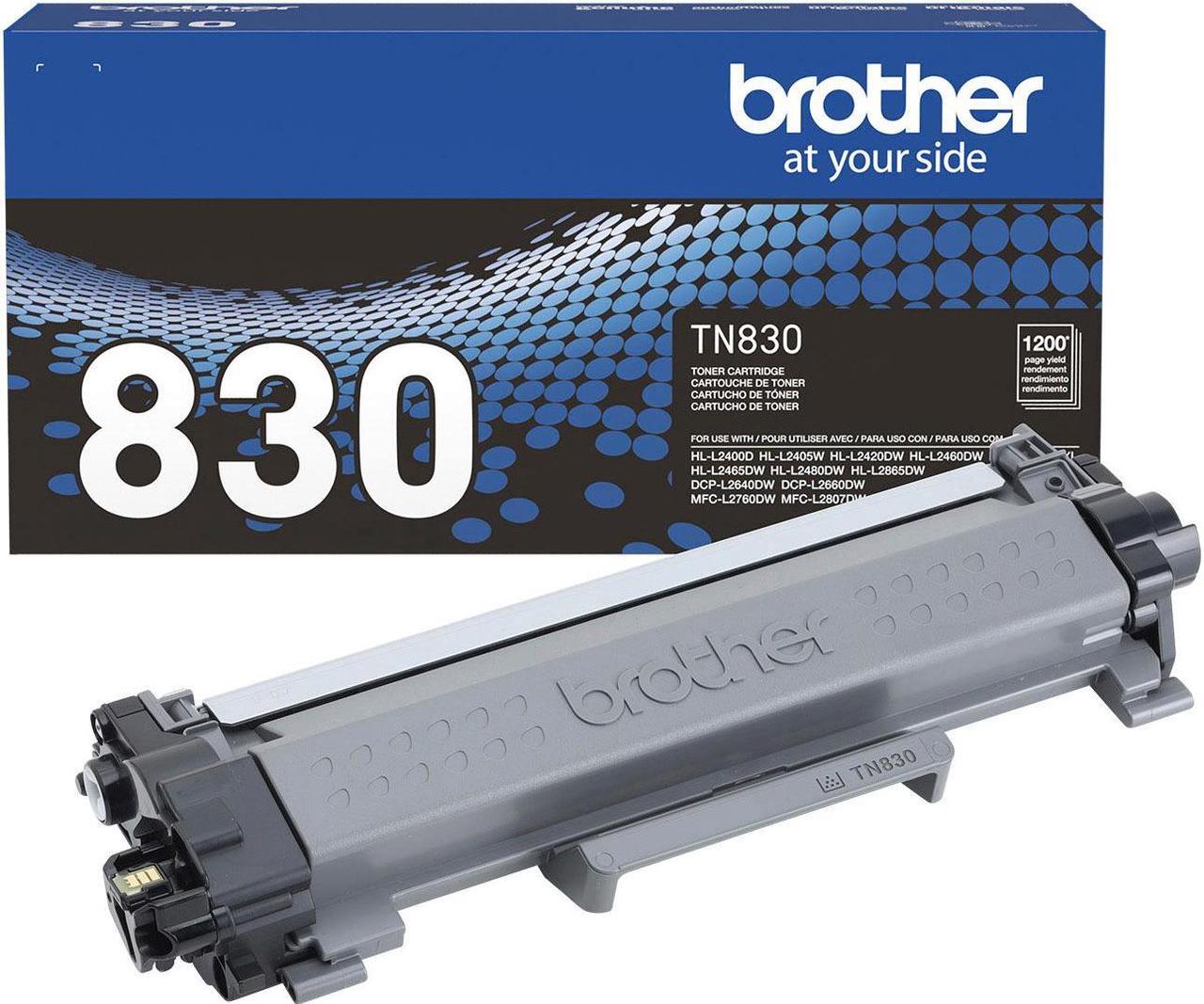 Main image of Brother - TN830 Standard-Yield Toner Cartridge - Black (TN-830)