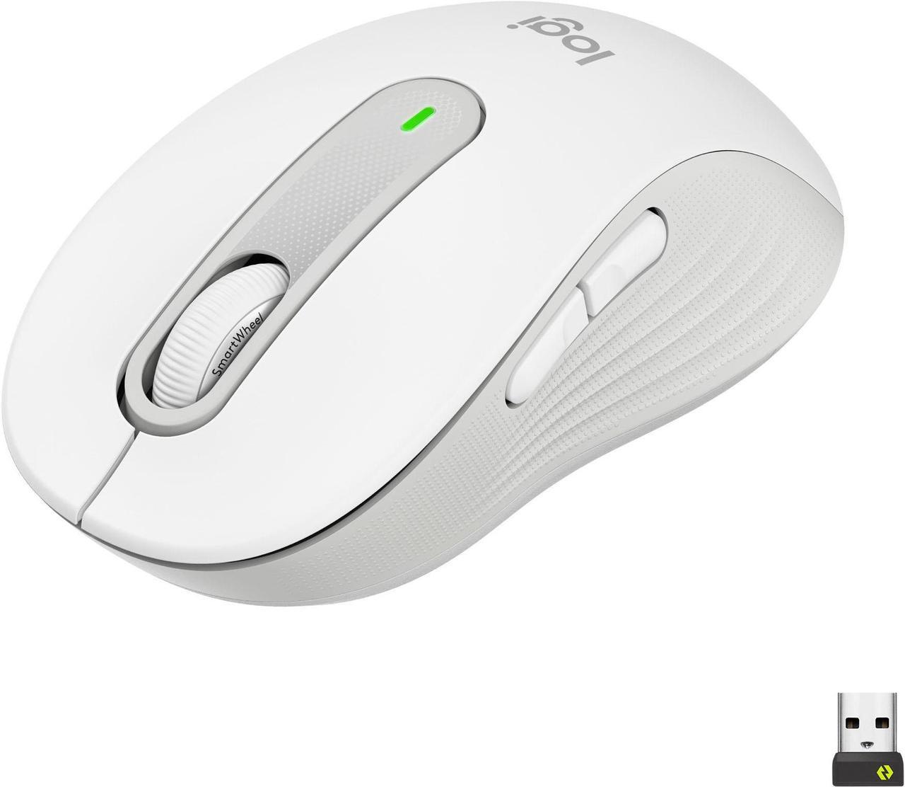 Main image of Logitech - Signature M650 Wireless Mouse with Silent Clicks - Off-White (910-006252)