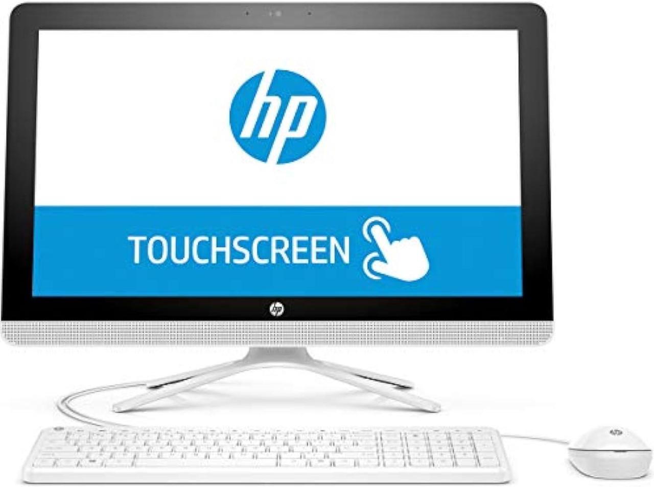 Alt view image 2 of 5 - HP 2019 All-in-One 21.5" FHD Touchscreen High Performance Desktop PC, Intel Pentium Quad-Core Processor 4GB RAM 1TB HDD HDMI DVD WiFi Bluetooth Webcam Keyboard + Mouse Windows 10, Snow Wh (pavilion22)