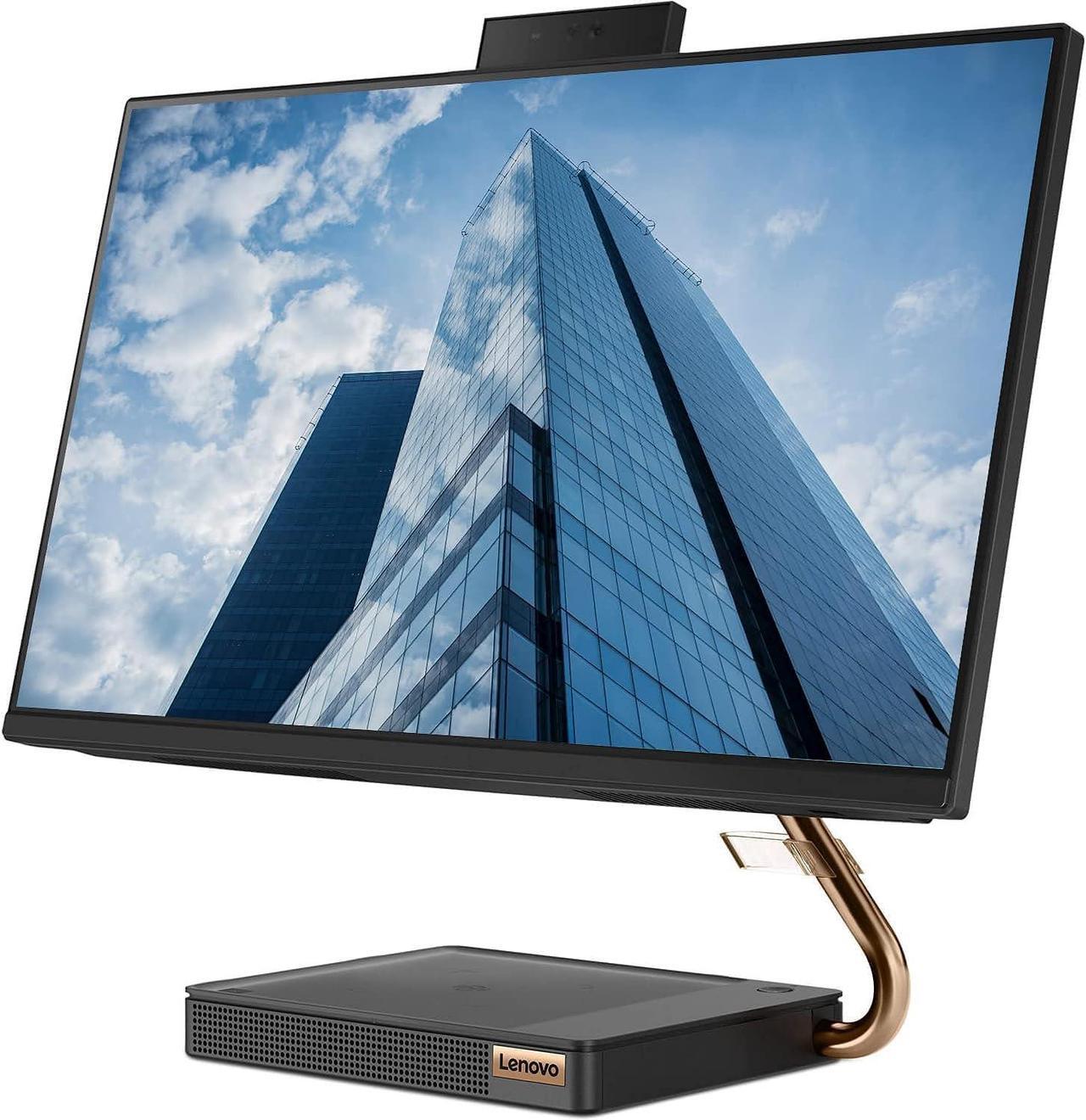 Alt view image 3 of 5 - Lenovo Ideacentre A540 All-in-One, 23.8" FHD Desktop, AMD Ryzen 5 Pro 4650GE, 16GB RAM 512GB PCIe SSD, Webcam, Wi-Fi, Wireless Keyboard  and  Mouse, Windows 10 Pro, Black