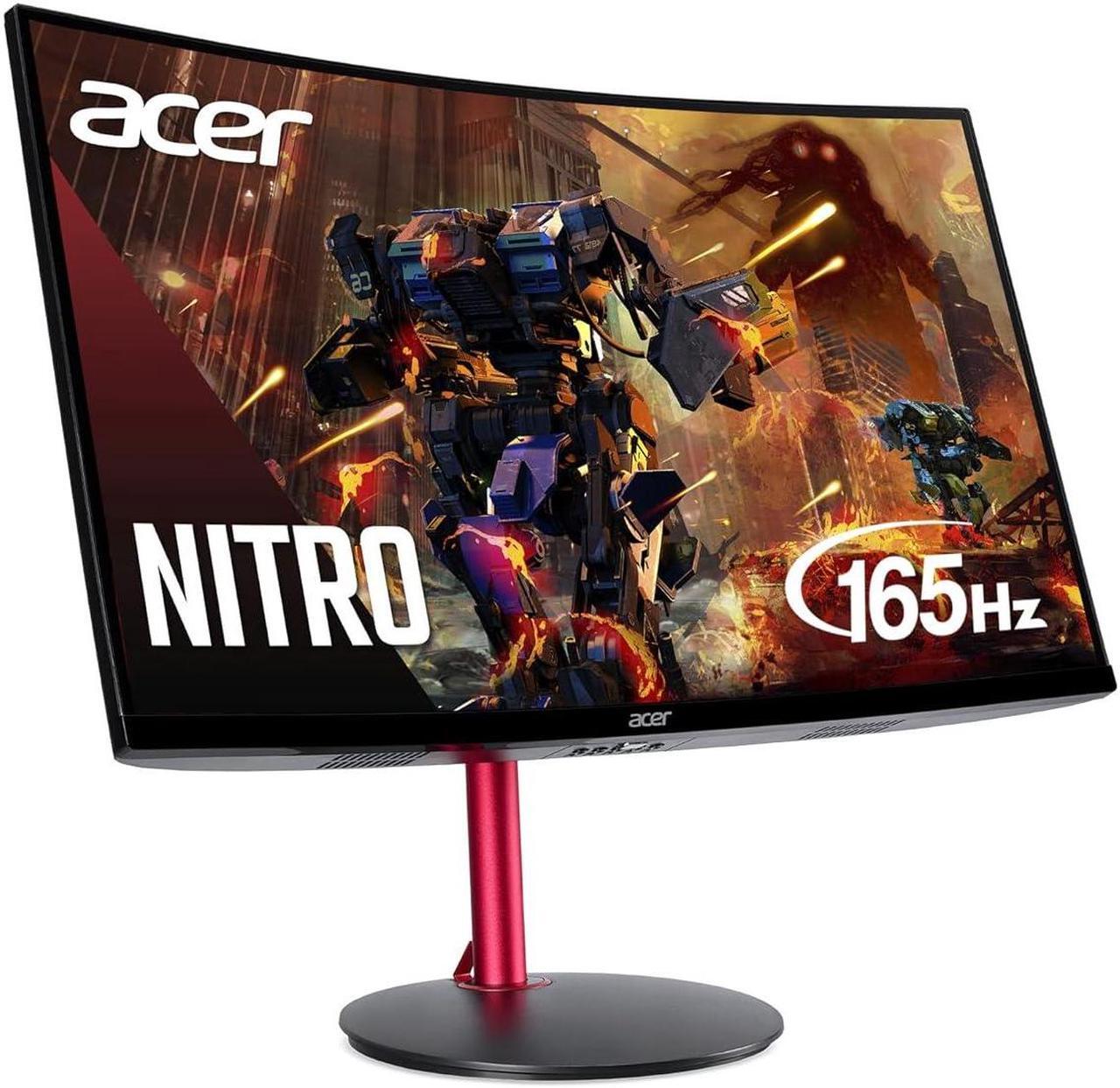 Main image of Nitro by Acer 27" Full HD 1920 x 1080 1500R Curve PC Gaming Monitor | AMD FreeSync Premium | 165Hz Refresh | 1ms (VRB) | ZeroFrame Design | 1 x Display Port 1.4  and  2 x HDMI 2.0 Ports (UM.HE0AA.M02)