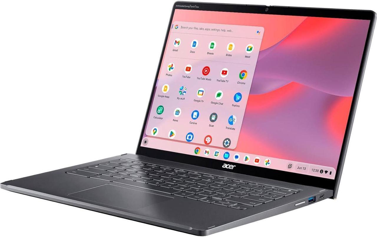 Alt view image 4 of 5 - Acer Chromebook Spin 714 14" Touchscreen FHD+ 2-in-1 Laptop, 13th Gen Intel 10-Core i5-1335U (Beat i7-1270P), 8GB LPDDR4X RAM, 256GB PCIe SSD, WiFi 6, Bluetooth 5.2, Backlit Keyboard, Chrome OS, BROAG
