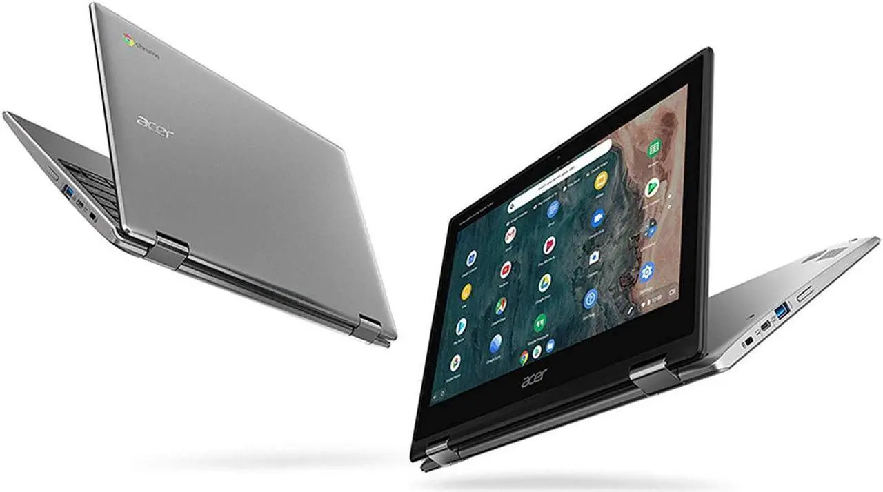 Main image of Acer Chromebook Spin 311 CP311-2H-C3KA Convertible Laptop, Intel Celeron N4000, 11.6" HD Touchscreen, 4GB LPDDR4, 64GB eMMC, Gigabit WiFi, Bluetooth 5.0 (NX.HKKAA.001)