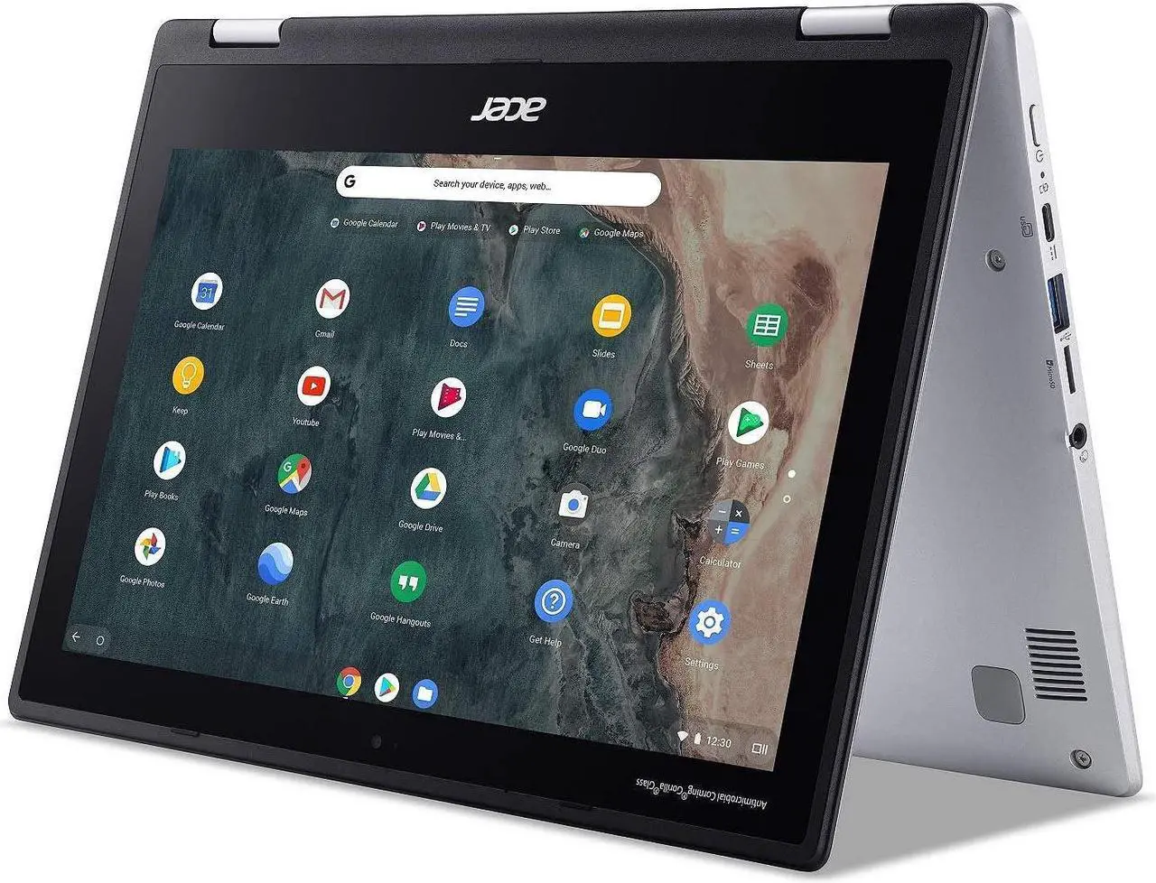 Alt view image 5 of 5 - Acer Chromebook Spin 311 CP311-2H-C3KA Convertible Laptop, Intel Celeron N4000, 11.6" HD Touchscreen, 4GB LPDDR4, 64GB eMMC, Gigabit WiFi, Bluetooth 5.0 (NX.HKKAA.001)