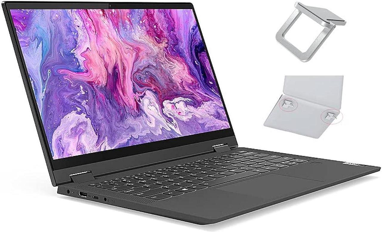 Alt view image 7 of 7 - Lenovo Flex 5 14" FHD IPS 2-in-1 Touchscreen Laptop | AMD Ryzen 7 4700U 8-Core | 8GB DDR4 RAM | 512GB SSD | Backlit Keyboard | Fingerprint Reader | Win 10 | with Laptop Stand Bundled