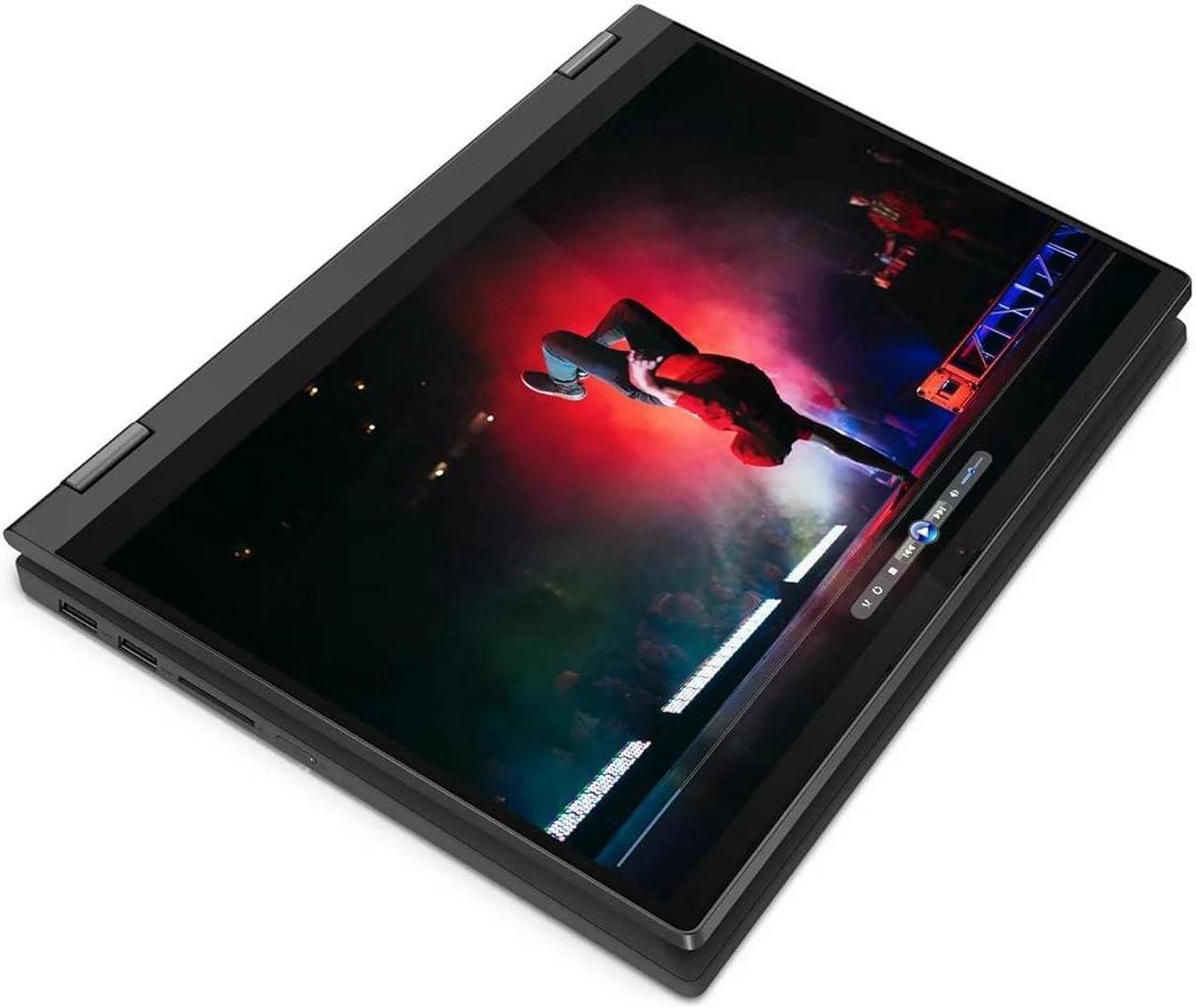 Alt view image 3 of 5 - Lenovo 2022 Newest Flex 5i 14" FHD Touchscreen 2-in-1 Laptop Computer, Dual Core Intel i3-1115G4 (Upto 4.1GHz, Beats i5-1030G7), 4GB RAM, 128GB SSD, WiFi, Webcam, Graphite Grey, Win 11S+MarxsolCables