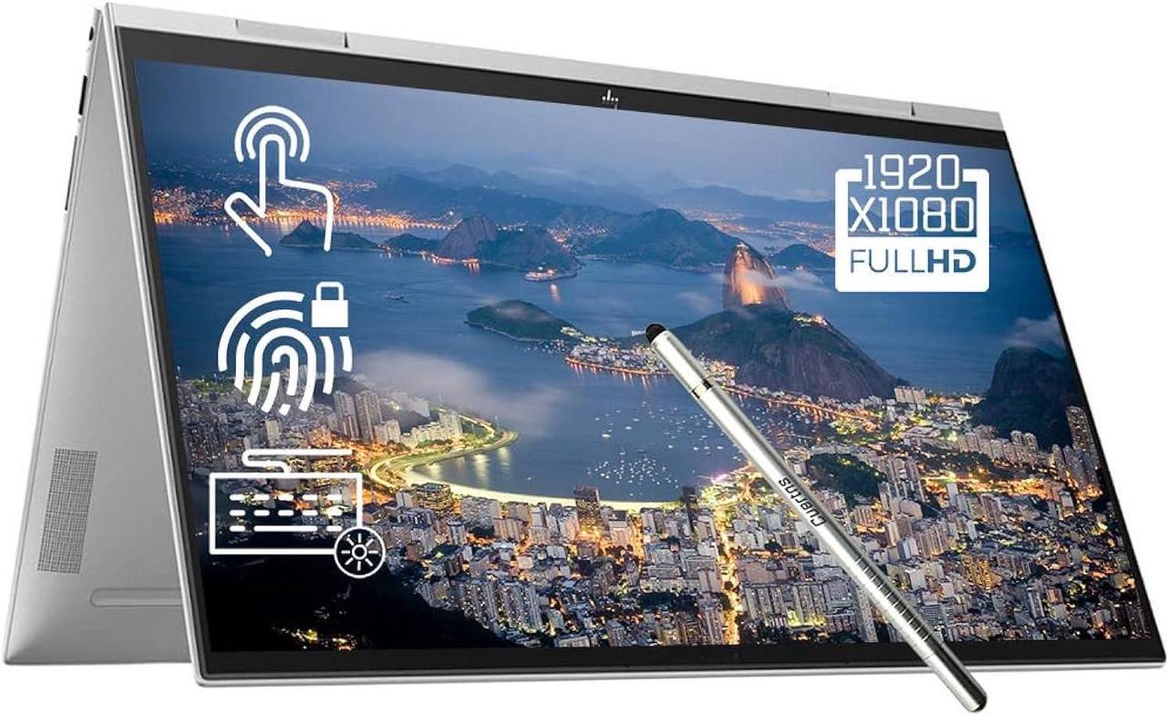 Main image of HP Flagship Envy x360 2 in 1 15.6" Touchscreen Laptop, Intel Core i5-1135G7(Beat i7-1065G7), 32GB RAM, 1TB PCIE SSD, Backlit Keyboard, Fingerprint, Stylus Pen, Window 11 Home, Silver