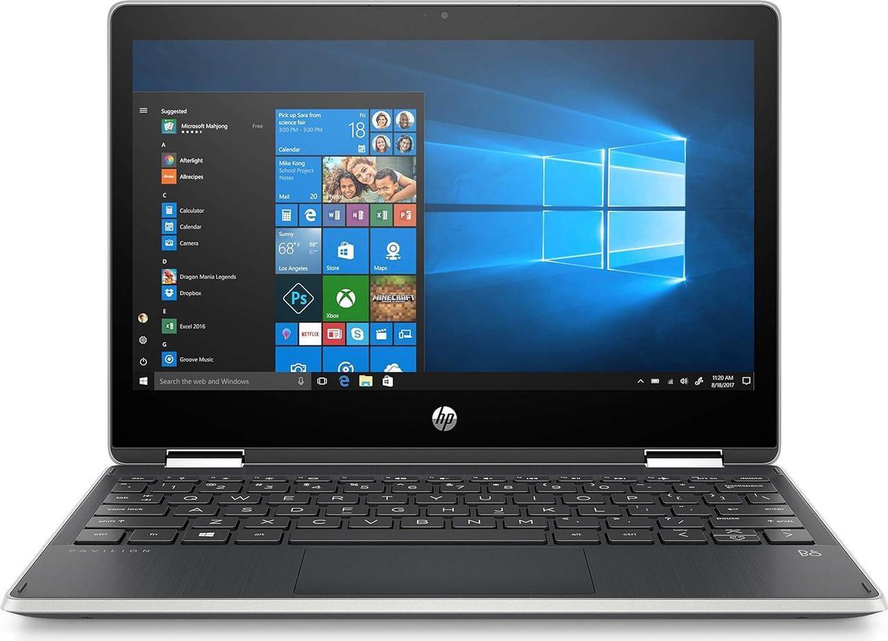 Main image of HP - Pavilion x360 2-in-1 11.6" Touch-Screen Laptop - Intel Pentium - 4GB Memory - 128GB Solid State Drive - Ash Silver Keyboard Frame, Natural Silver (6HS56UA)