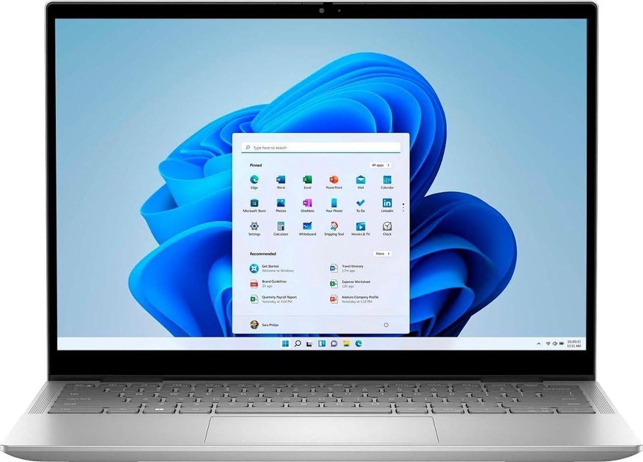 Main image of Dell Inspiron 7430 2-in-1 Laptop, Intel 10-Core i7-1355U, 14" FHD+ IPS Touchscreen Display, Iris Xe Graphics, 16GB LPDDR5 4TB SSD, Backlit Keyboard, Fingerprint, Thunderbolt 4, Wi-Fi 6 (Inspironi7430)