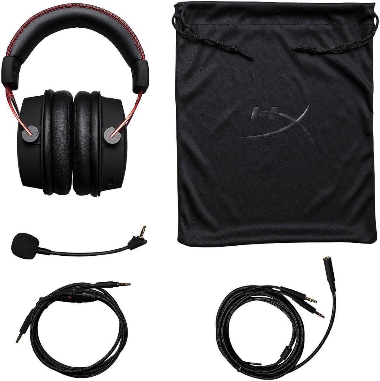 Alt view image 5 of 5 - HyperX Cloud Alpha - Gaming Headset, Dual Chamber Drivers, Legendary Comfort, Aluminum Frame, Detachable Microphone, Works on PC, PS4, PS5, Xbox One/ Series X|S, Nintendo Switch and Mobi (4P5L1AA#ABL)