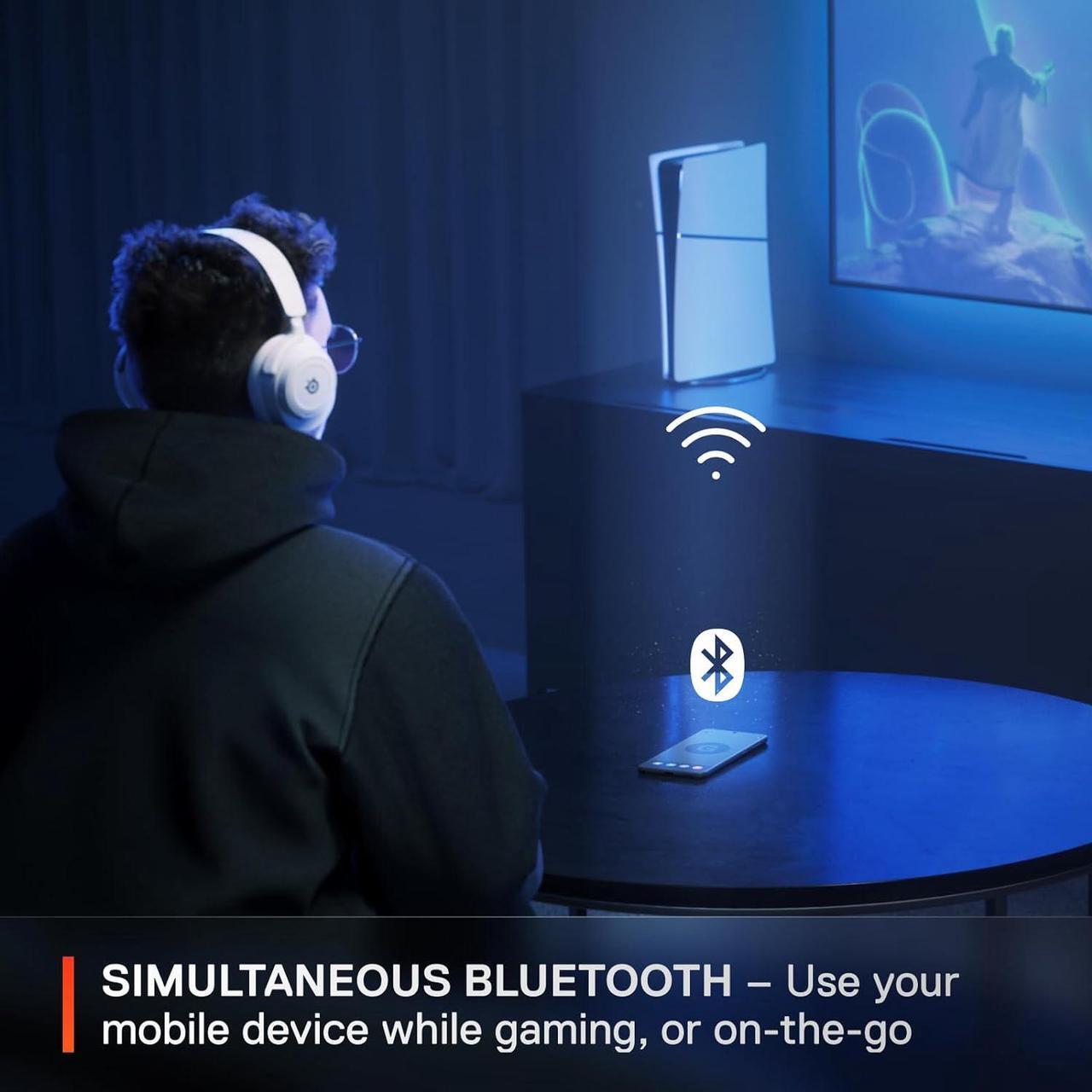 Alt view image 3 of 5 - SteelSeries Arctis Nova 7P Wireless Multi-Platform Gaming Headset  Neodymium Magnetic Drivers  2.4GHz + Bluetooth  38Hr USB-C Battery  Gen2 AI Mic  PlayStation, PC, Switch, VR,  (61561)