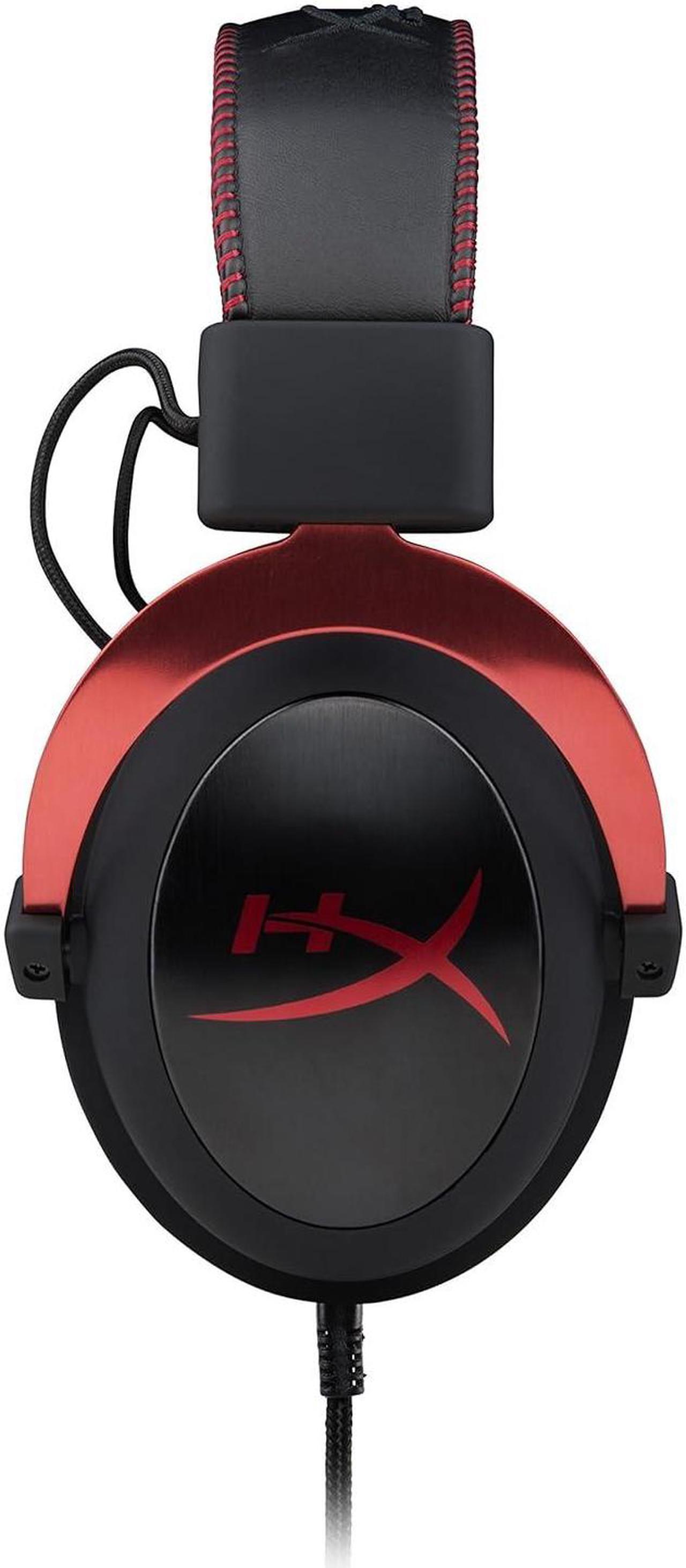 Alt view image 2 of 5 - HyperX Cloud II - Gaming Headset, 7.1 Surround Sound, Memory Foam Ear Pads, Durable Aluminum Frame, Detachable Microphone, Works with PC, PS5, PS4, Xbox Series X|S, Xbox One  Red (4P5M0AA)