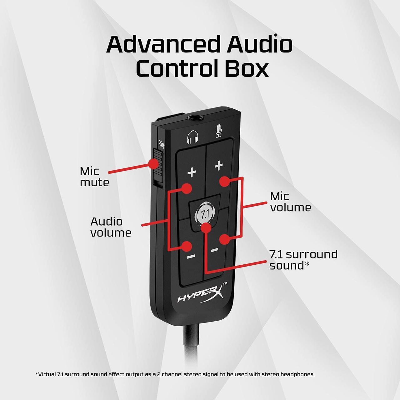 Alt view image 5 of 5 - HyperX Cloud II - Gaming Headset, 7.1 Surround Sound, Memory Foam Ear Pads, Durable Aluminum Frame, Detachable Microphone, Works with PC, PS5, PS4, Xbox Series X|S, Xbox One  Red (4P5M0AA)