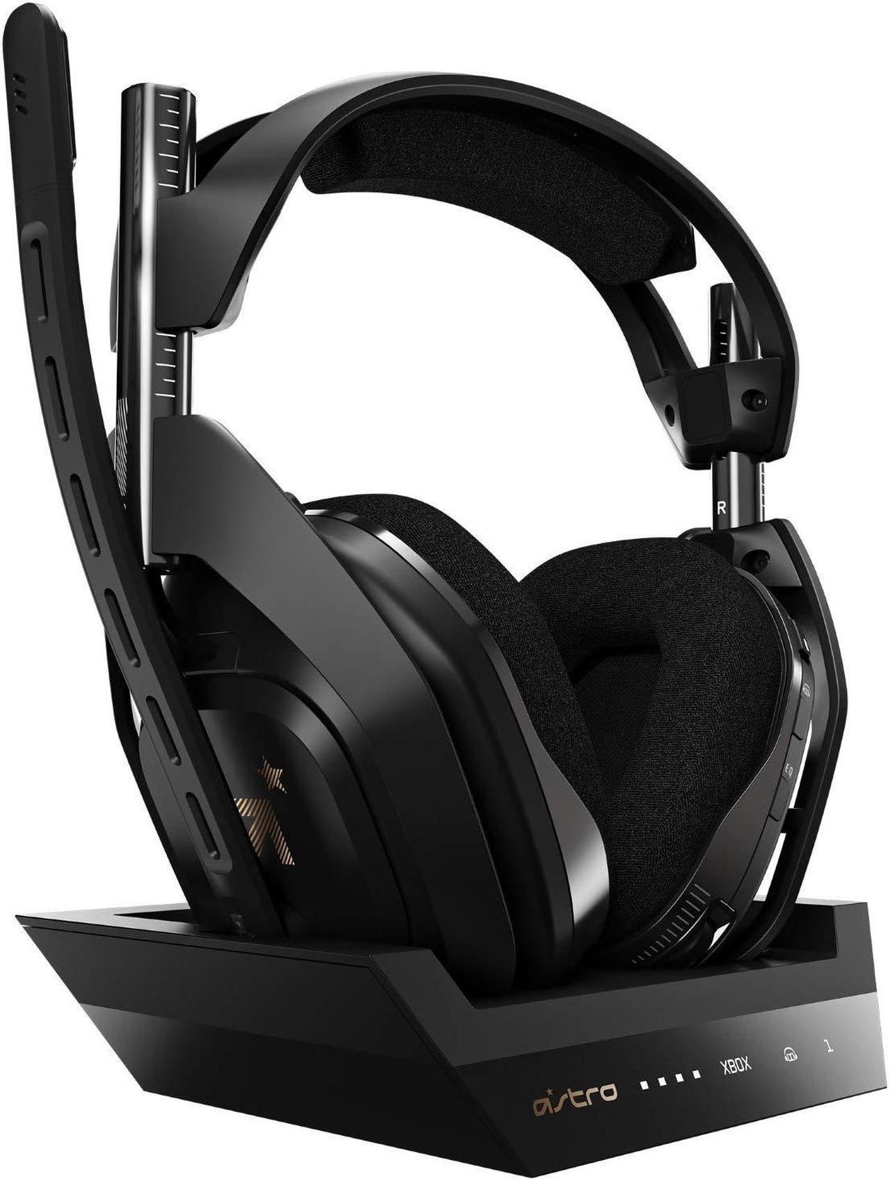 Main image of ASTRO Gaming A50 Wireless Headset + Base Station Gen 4 - Compatible with Xbox Series X|S, Xbox One, PC, Mac - Black/Gold (939-001680)