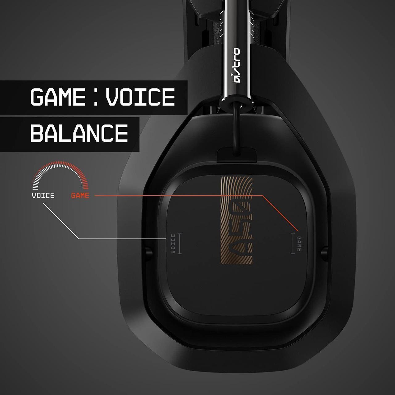 Alt view image 3 of 5 - ASTRO Gaming A50 Wireless Headset + Base Station Gen 4 - Compatible with Xbox Series X|S, Xbox One, PC, Mac - Black/Gold (939-001680)