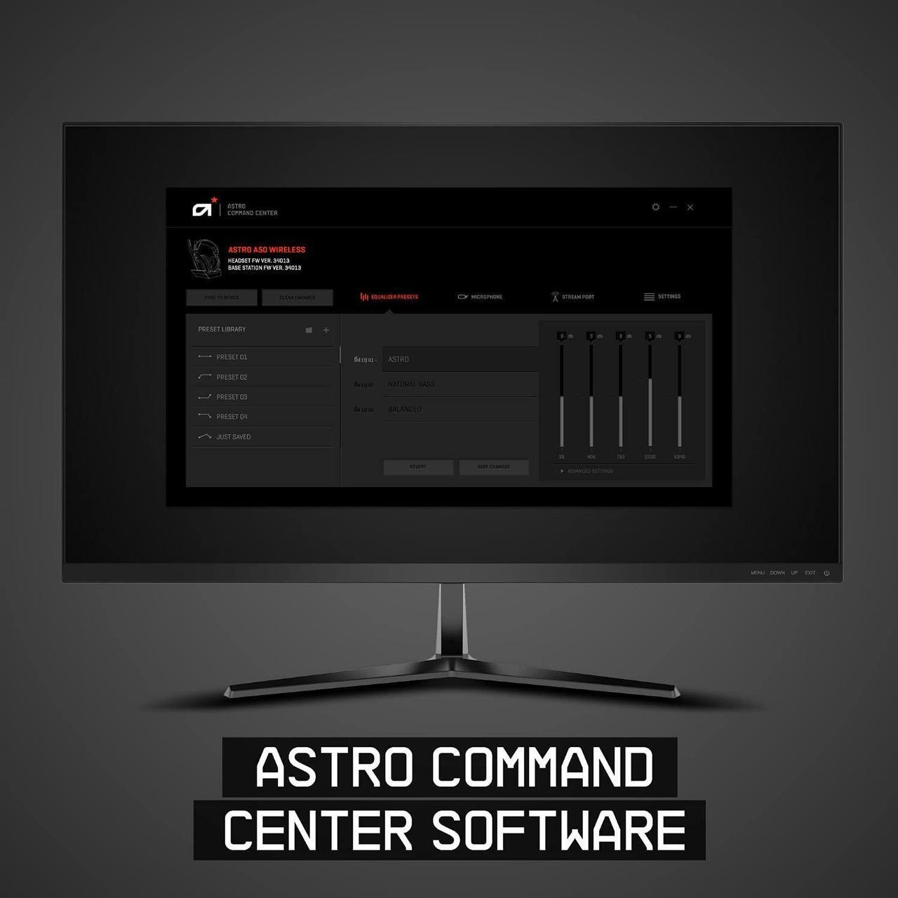 Alt view image 4 of 5 - ASTRO Gaming A50 Wireless Headset + Base Station Gen 4 - Compatible with Xbox Series X|S, Xbox One, PC, Mac - Black/Gold (939-001680)