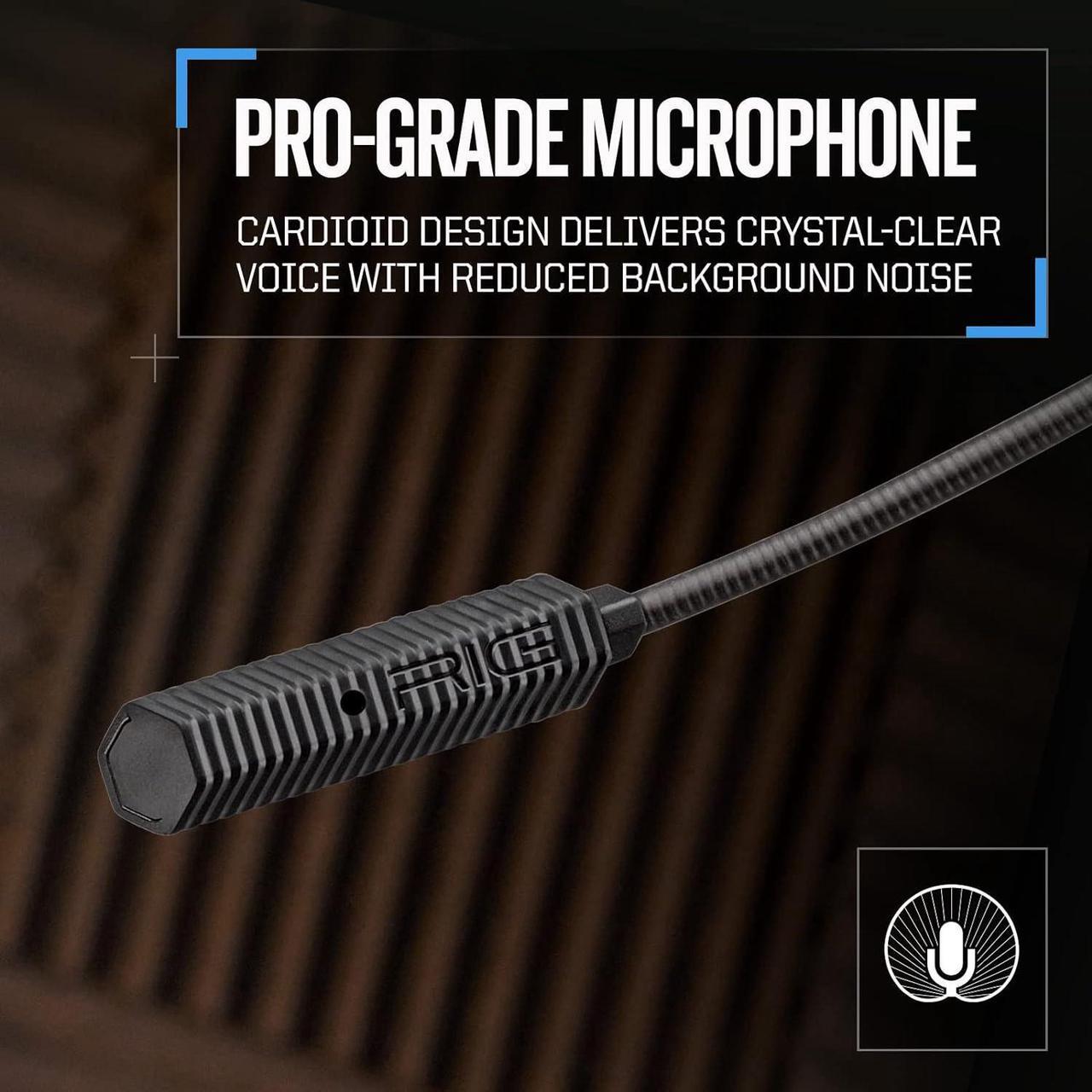 Alt view image 4 of 5 - RIG 500 PRO HS Officially Licensed Playstation Competition-Grade Headset with RIG Audio Dial for PS4, PS5, PC - 50mm Speaker Drivers - Flip to Mute Noise Canceling Mic (214452-60)