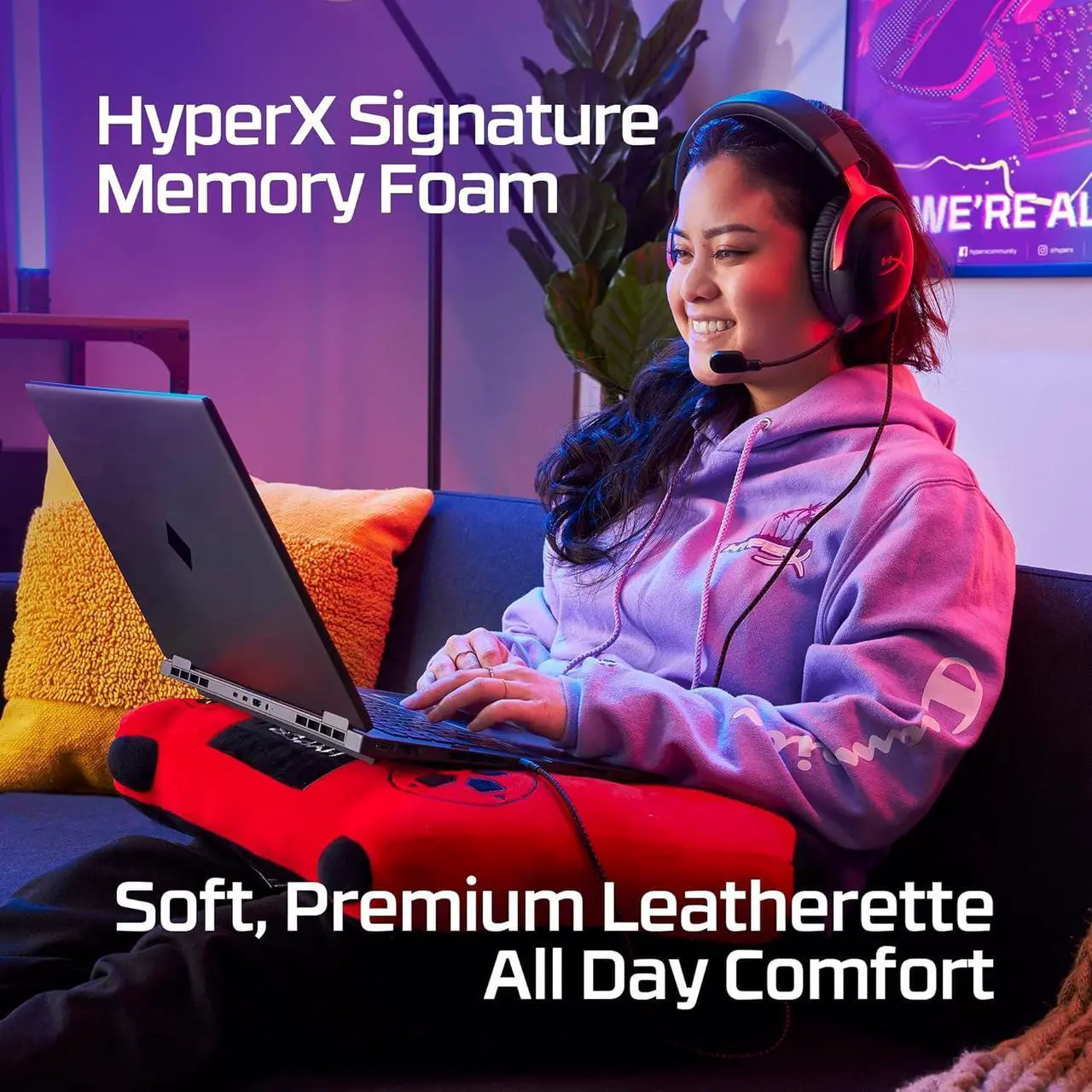 Alt view image 2 of 5 - HyperX Cloud III  Wired Gaming Headset, PC, PS5, Xbox Series X|S, Angled 53mm Drivers, DTS Spatial Audio, Memory Foam, Durable Frame, Ultra-Clear 10mm Mic, USB-C, USB-A, 3.5mm  Black (727A8AA)