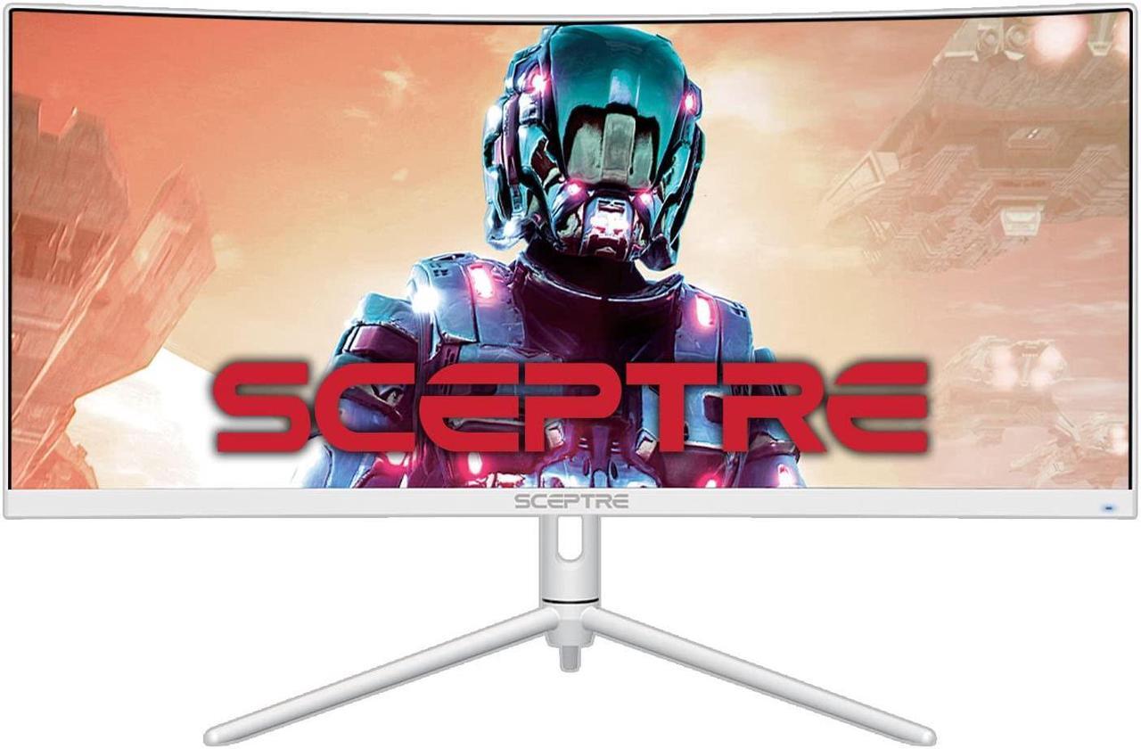 Main image of Sceptre 30-inch Curved Ultrawide Monitor 2560 x 1080 up to 200Hz DisplayPort HDMI 1ms AMD FreeSync Premium 99% sRGB Picture by Picture/PIP, Build-in Speakers White (C305B-FUN200W) (C305B-FUN200W)