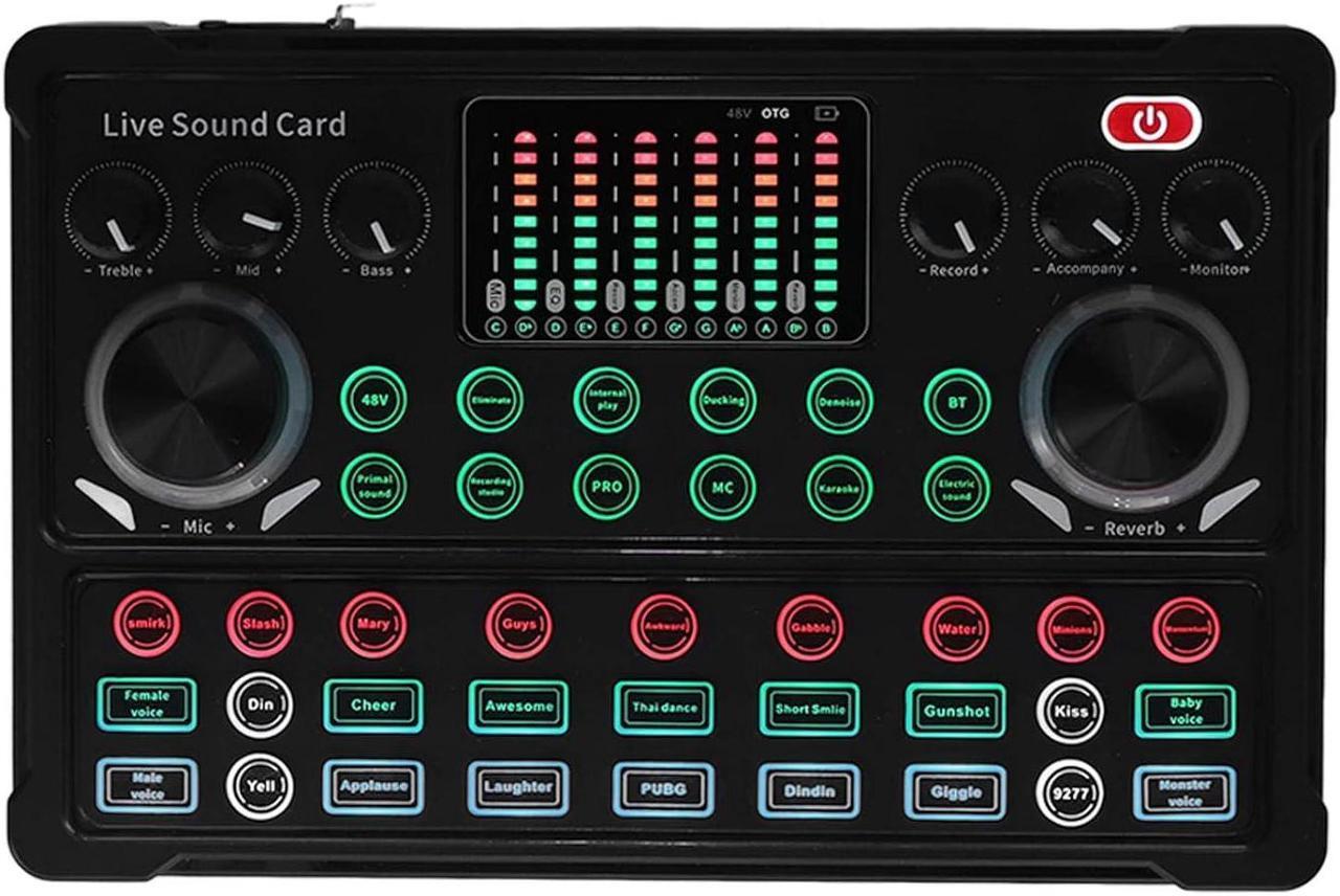 Alt view image 4 of 5 - Live Sound Card, M3 Voice Changer 16bit Soundboard Dual Channel Sound Board Sound Card Sound Effects Board for Gaming/Live Streaming (NDNCZDHC809gef6vih)