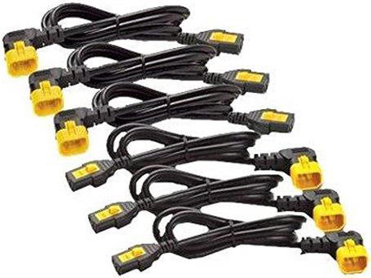 Alt view image 8 of 12 - POWER CORD KIT (6 EA), LOCKING, C13 TO C14 (90 DEGREE), 0.6M, NORTH AMERICA