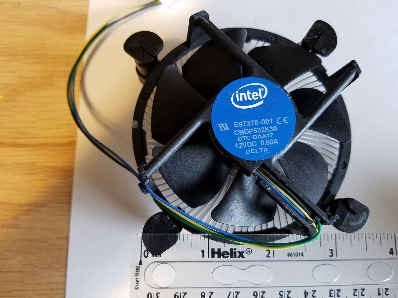 Alt view image 3 of 10 - Intel E97378-001 Lga1155/1156 Aluminum/Copper Cpu Heatsink, P/N# E97378-001 Bulk -by-Intel