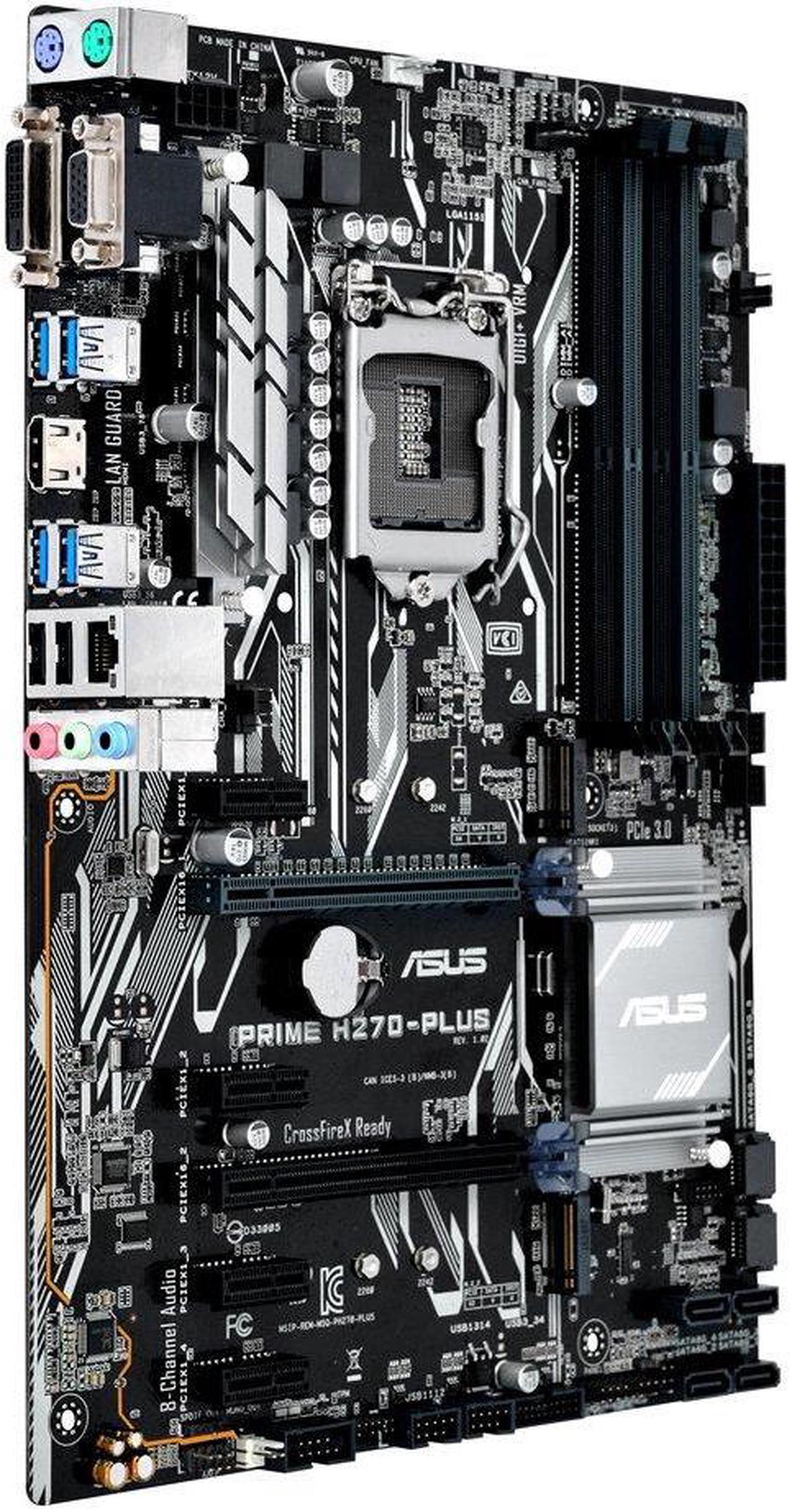 Alt view image 3 of 7 - ASUS PRIME H270-PLUS/CSM LGA 1151 Intel H270 HDMI SATA 6Gb/s USB 3.1 ATX Motherboards - Intel