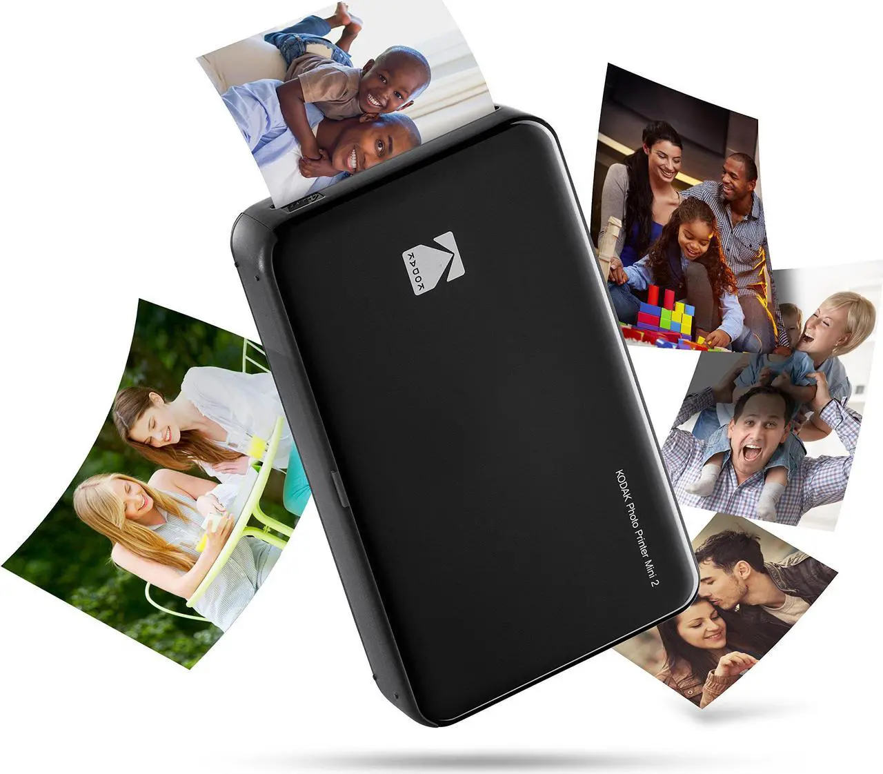 Alt view image 2 of 8 - Kodak HD Wireless Portable Mobile Instant Photo Printer, Print Social Media Photos, Premium Quality Full Color Prints. Compatible w/iOS and Android Devices (Black)