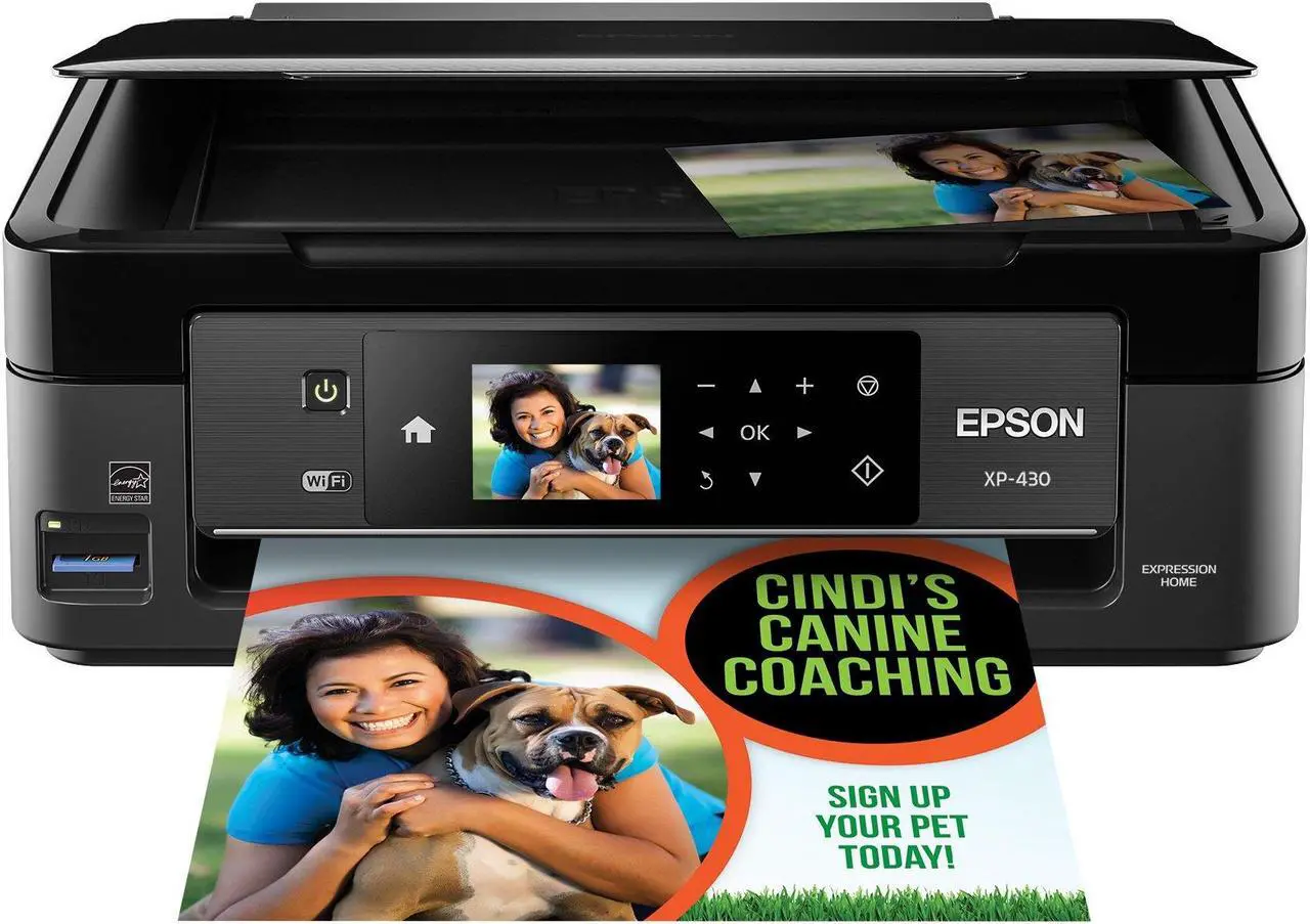 Alt view image 13 of 19 - EPSON Expression XP-430 (C11CE59201) 5760 dpi x 1440 dpi wireless/USB color Inkjet MFP Printer