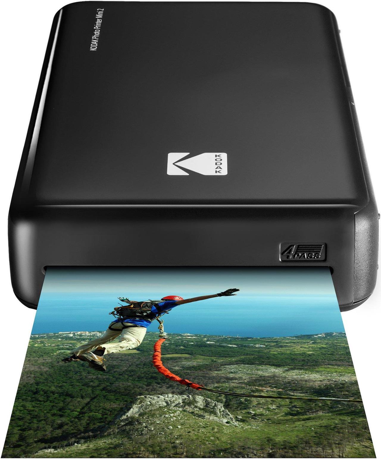 Main image of Kodak HD Wireless Portable Mobile Instant Photo Printer, Print Social Media Photos, Premium Quality Full Color Prints. Compatible w/iOS and Android Devices (Black)