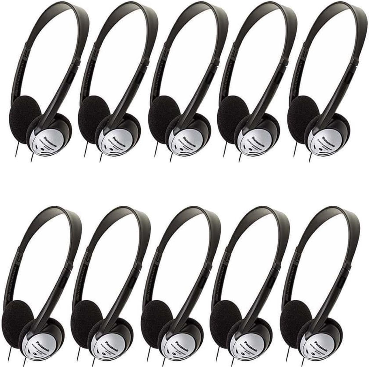 Alt view image 8 of 12 - Panasonic RP-HT21 Lightweight Headphones with XBS (10 PACK)