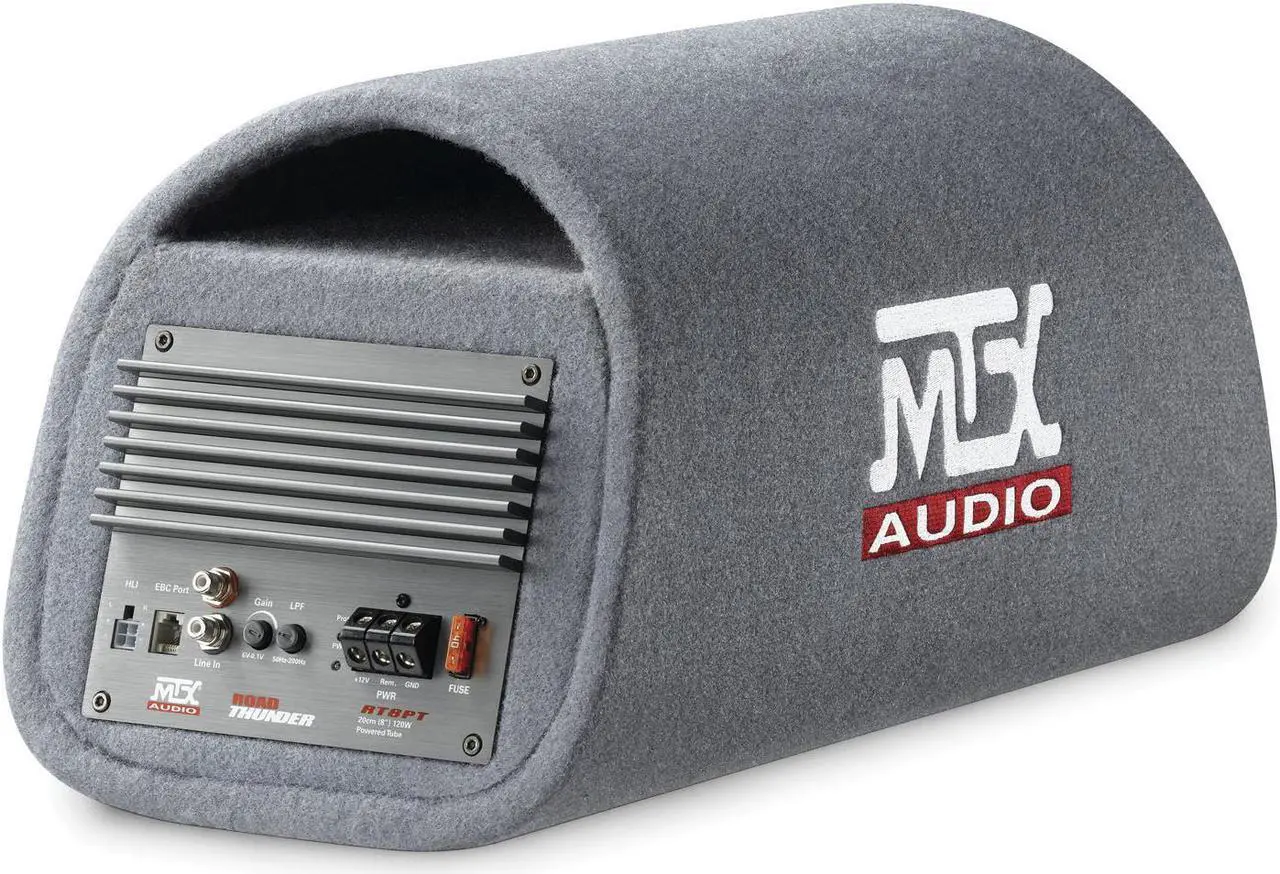 Alt view image 10 of 16 - MTX AUDIO RT8PT 8" 240W Car Loaded Subwoofer Enclosure Amplified Tube Box Vented