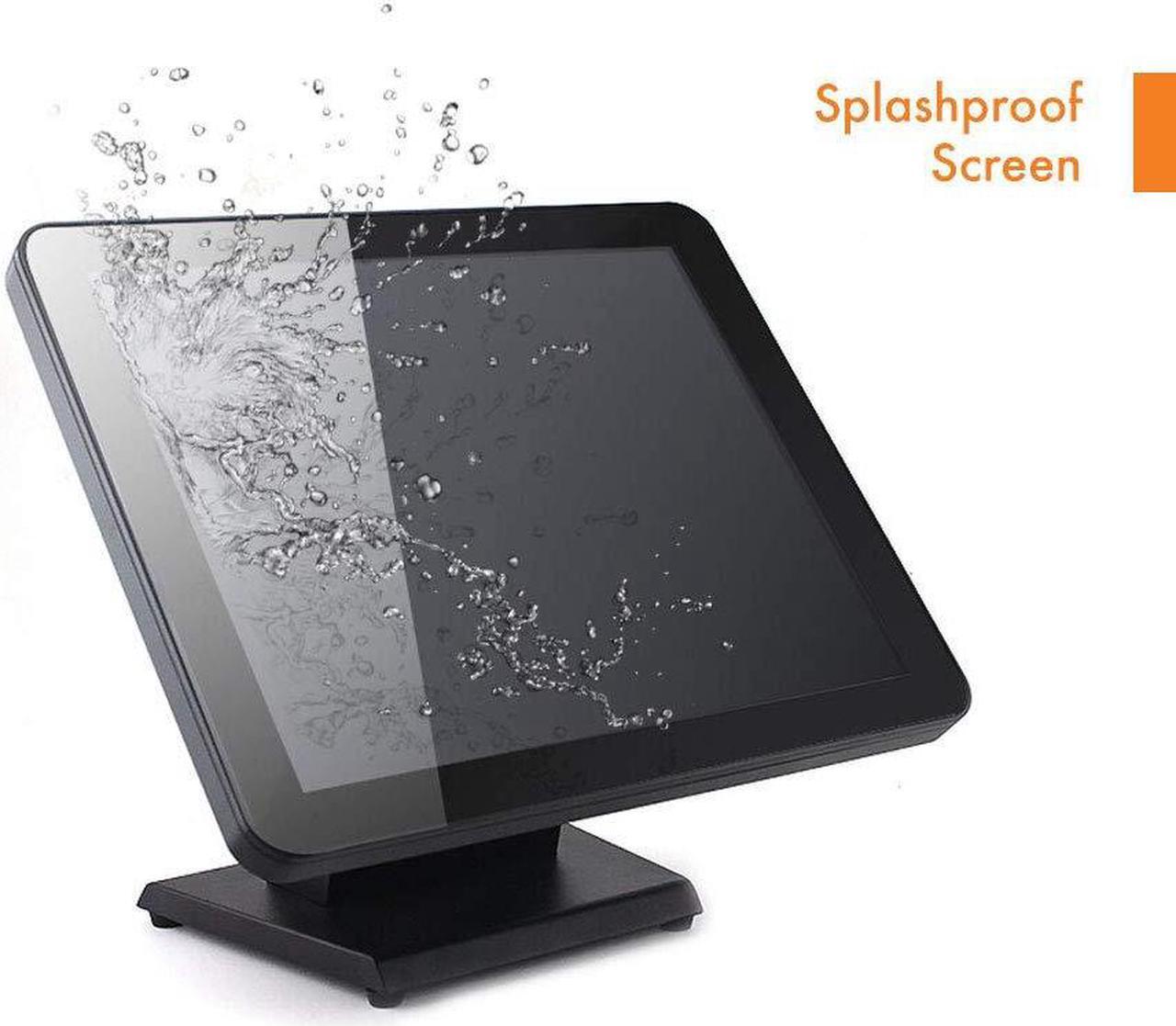 Alt view image 5 of 7 - 17-Inch Capacitive LED Backlit Multi-Touch Monitor, True Flat Seamless Design Touchscreen, VGA and HDMI Input, for Office, Retail, Restaurant, Bar, Gym, Warehouse, No Driver Required