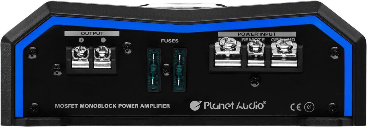 Alt view image 4 of 6 - Planet Audio PL2500.1M Monoblock Car Amplifier - 2500 Watts, 2/4 Ohm Stable, Class A/B, MOSFET Power Supply, Great for Subwoofers