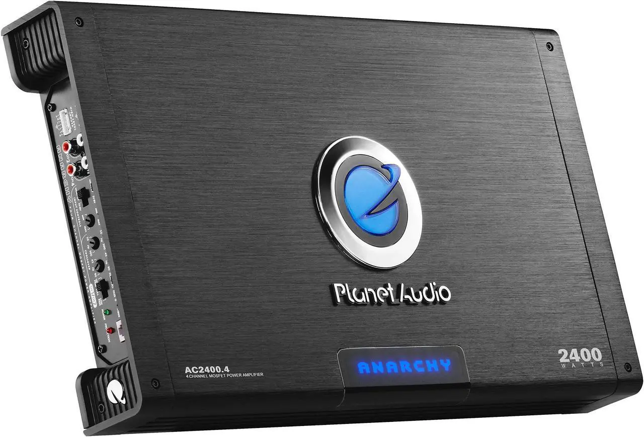 Alt view image 4 of 8 - Planet Audio AC2400.4 4 Channel Car Amplifier - 2400 Watts, Full Range, Class A/B, 2-4 Ohm Stable, Mosfet Power Supply, Bridgeable