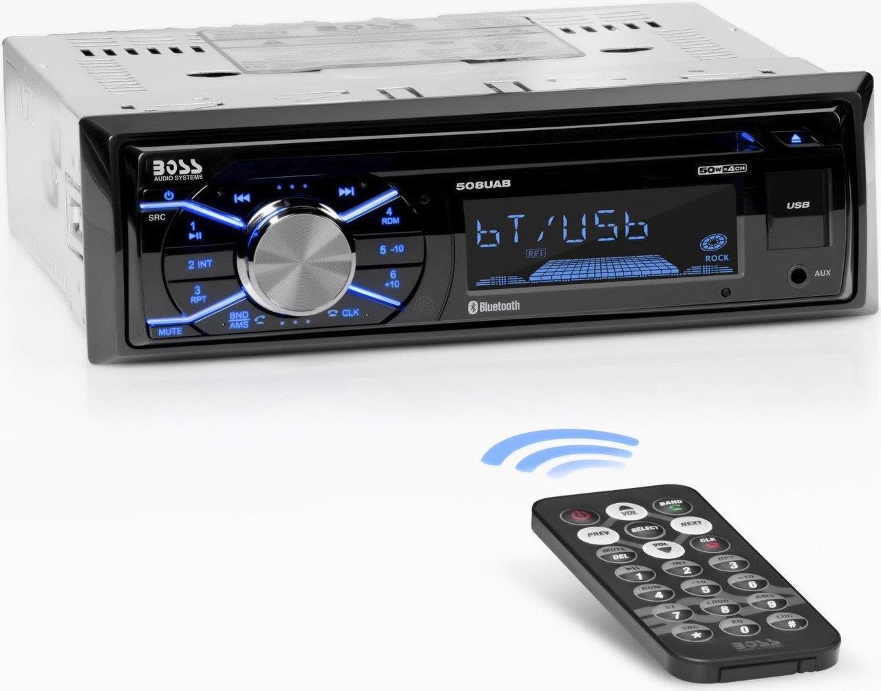 Alt view image 12 of 20 - Boss Audio Systems 508UAB Single-DIN In-Dash CD AM/FM/MP3 Receiver (with Bluetooth(R))