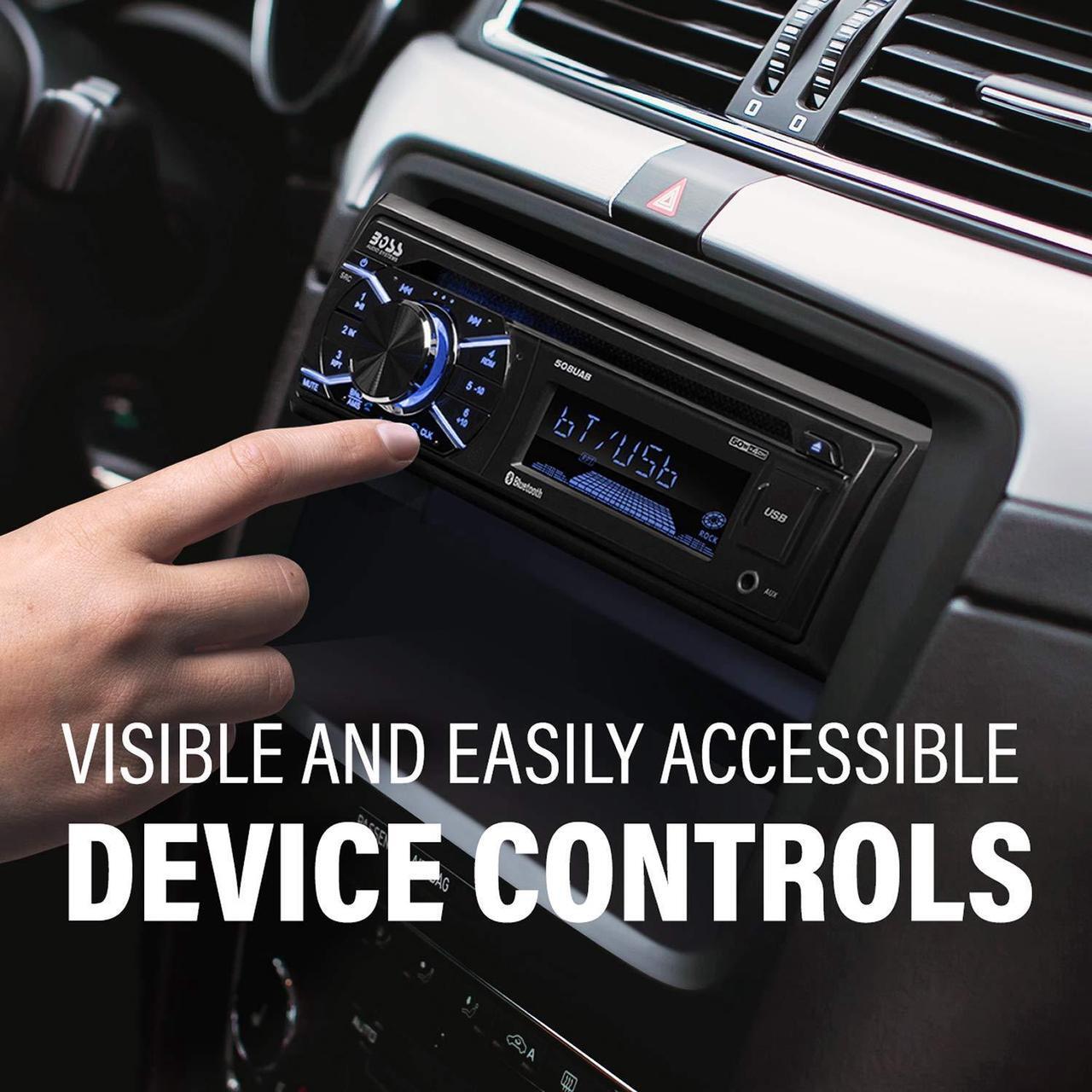 Alt view image 13 of 20 - Boss Audio Systems 508UAB Single-DIN In-Dash CD AM/FM/MP3 Receiver (with Bluetooth(R))