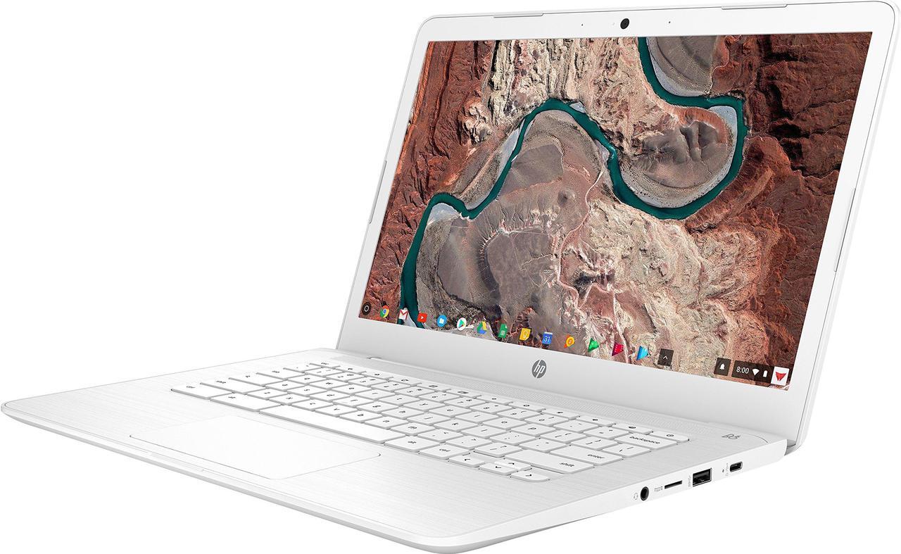 Alt view image 6 of 9 - HP Chromebook - 14-ca051wm- 14" Intel Celeron N3350@1.1GHz, 4GB RAM, 32GB eMMC, Chrome OS (Renewed)